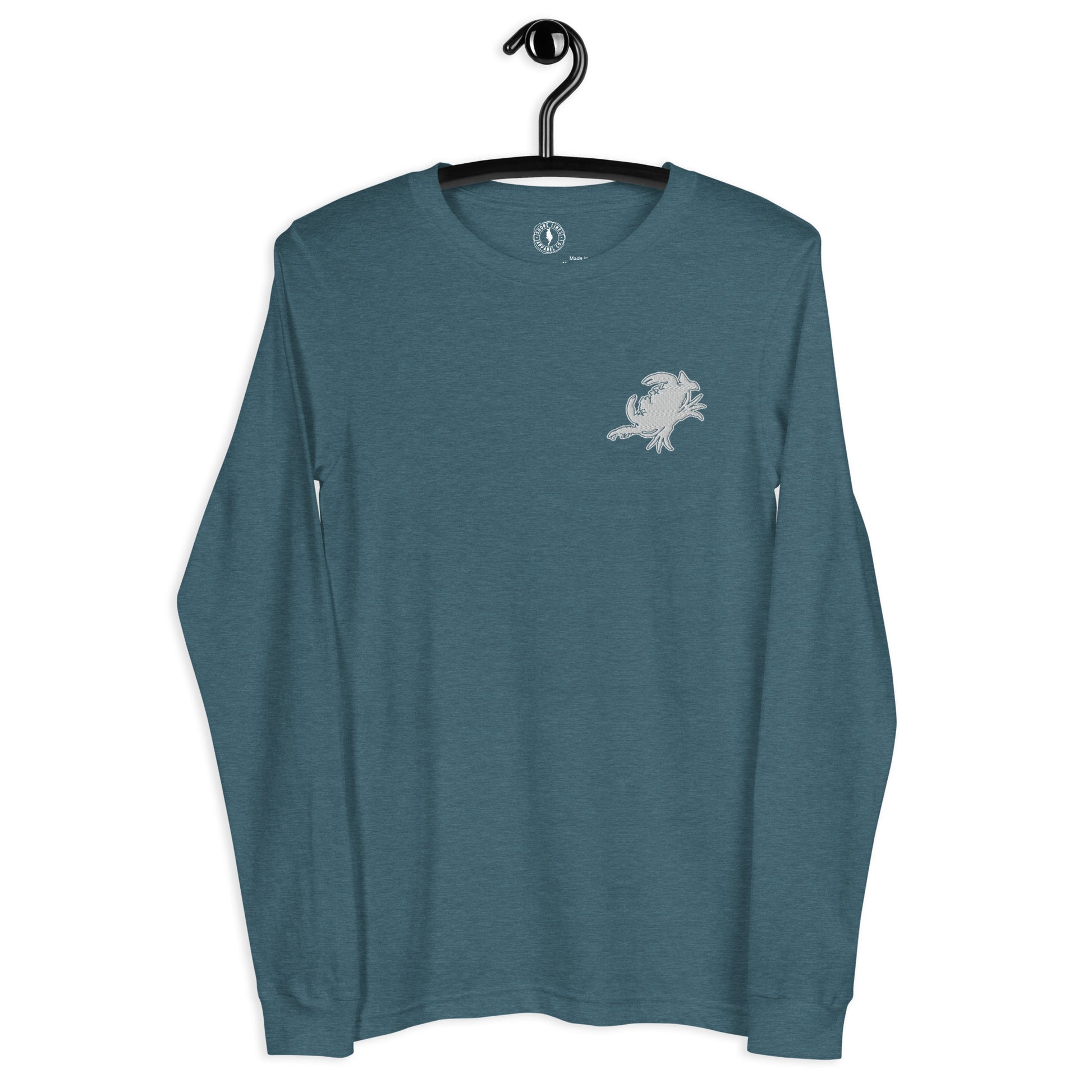 Simple Core LS-teal-Shore Lines Apparel Co.