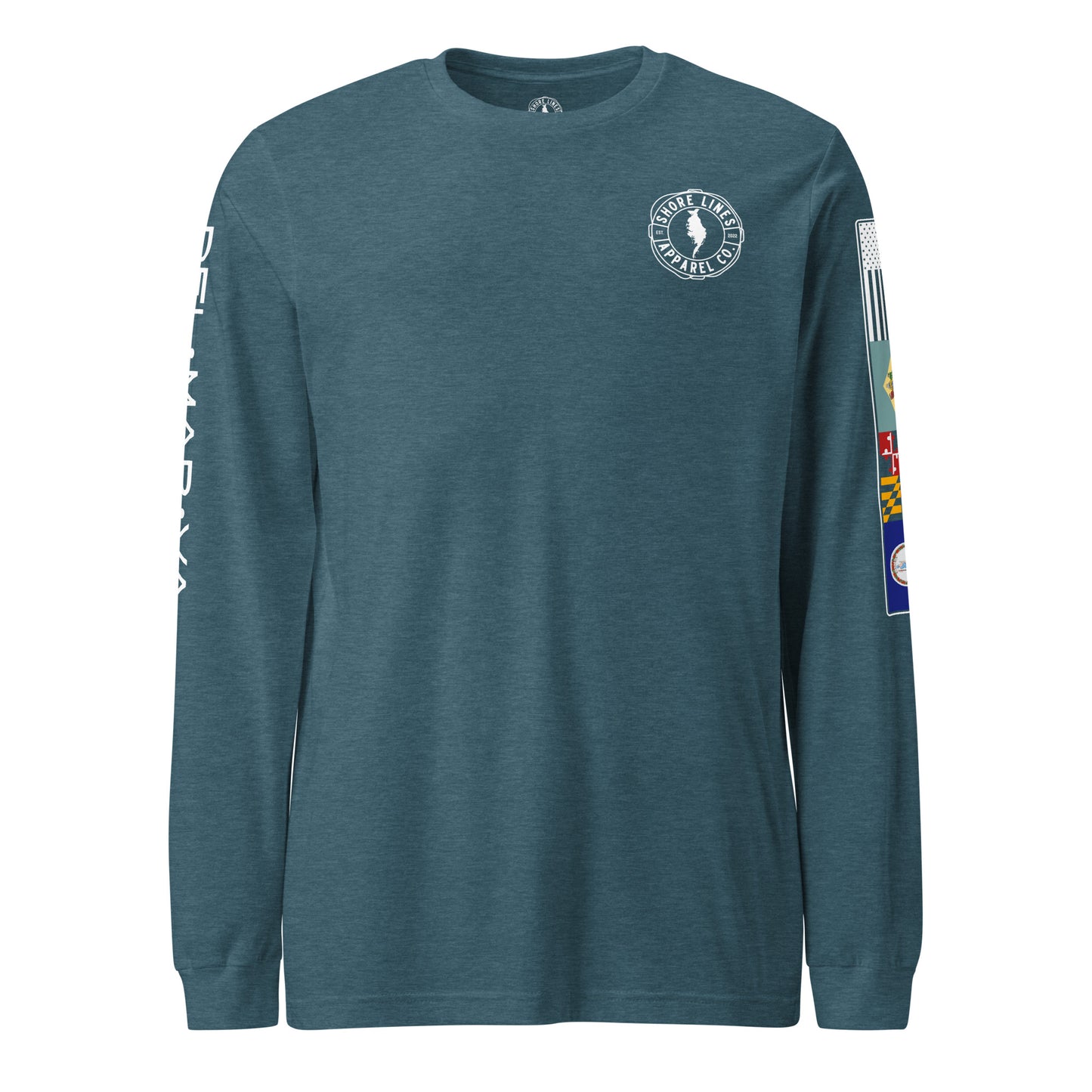 302 Area Code | Core LS P-teal-Shore Lines Apparel Co.