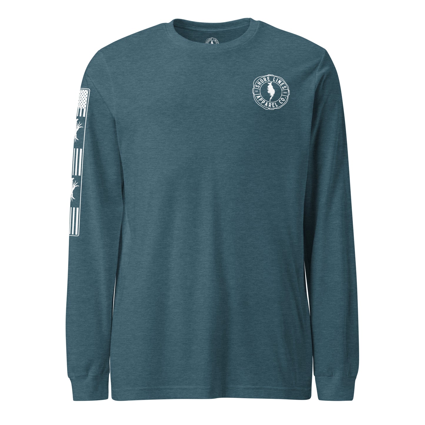 Eastern Shore Hard Knock | Long Sleeve P-teal-Shore Lines Apparel Co.