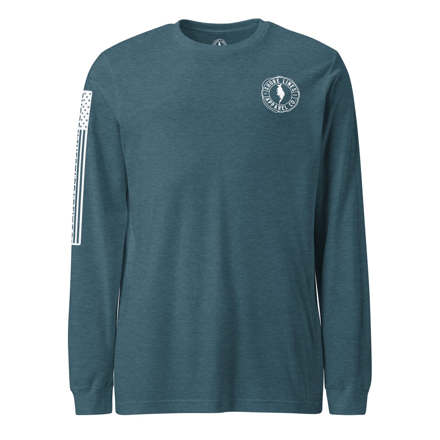 The Right Side CBB | Long Sleeve P-teal-Shore Lines Apparel Co.
