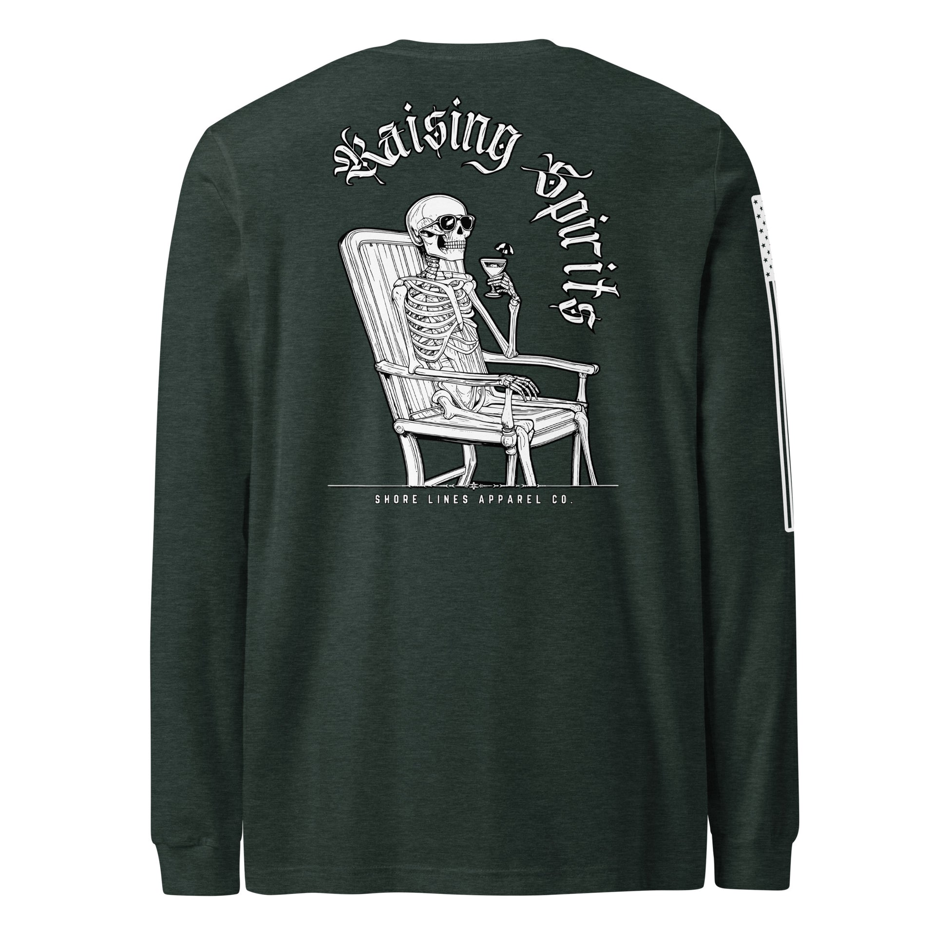Raising Spirits | Long Sleeve P-forest-Shore Lines Apparel Co.