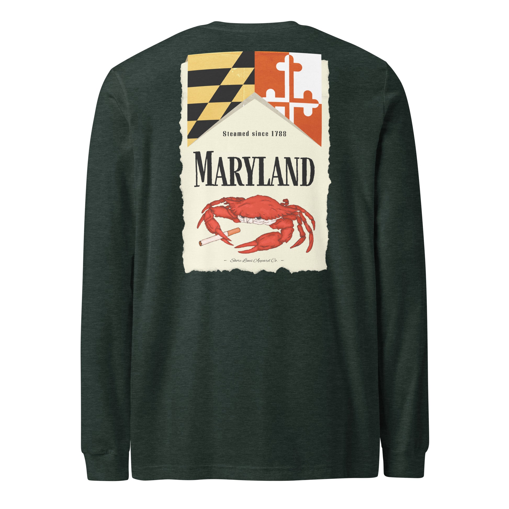 Maryland | Long Sleeve-forest-Shore Lines Apparel Co.