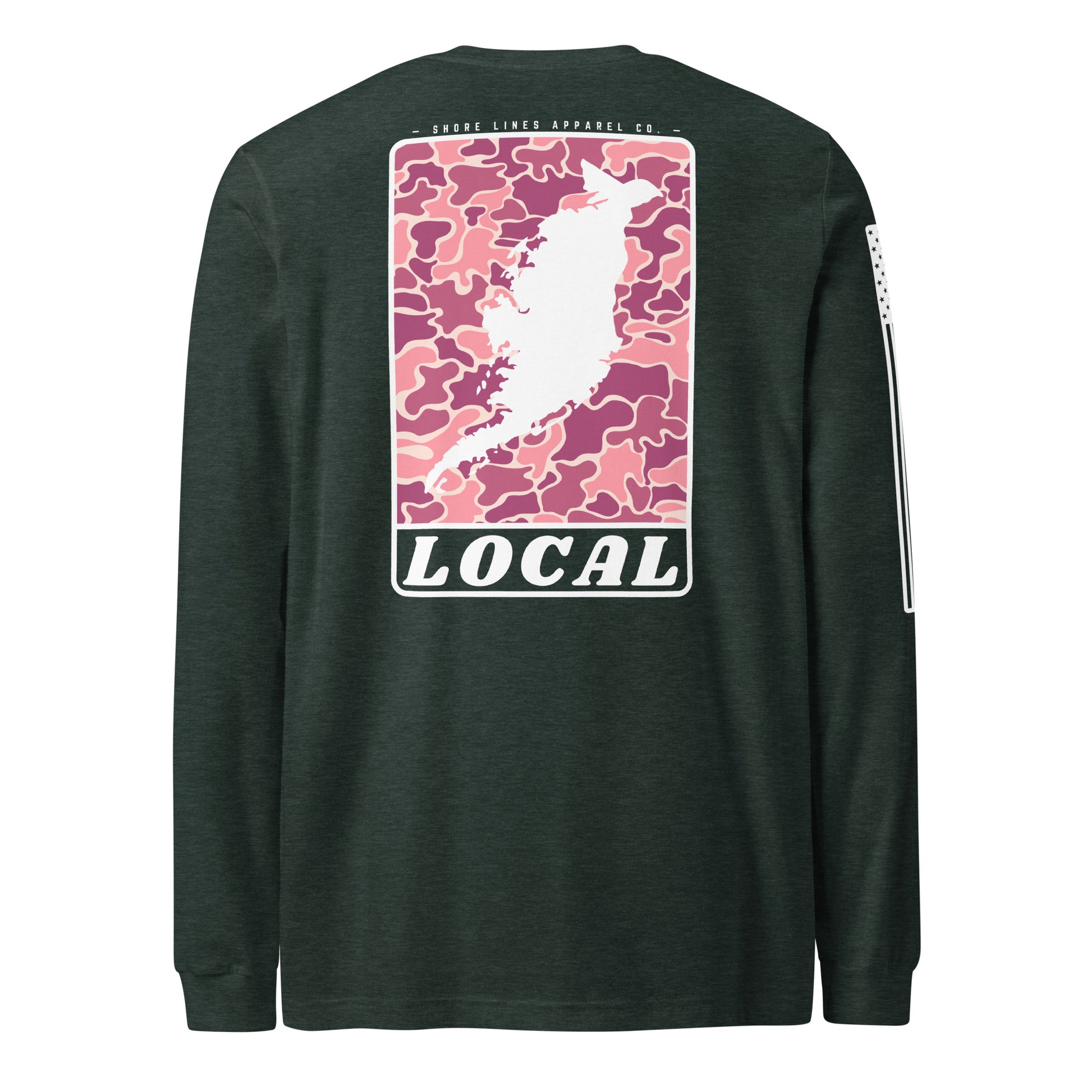 LOCAL (pink) | Long Sleeve P-forest-Shore Lines Apparel Co.