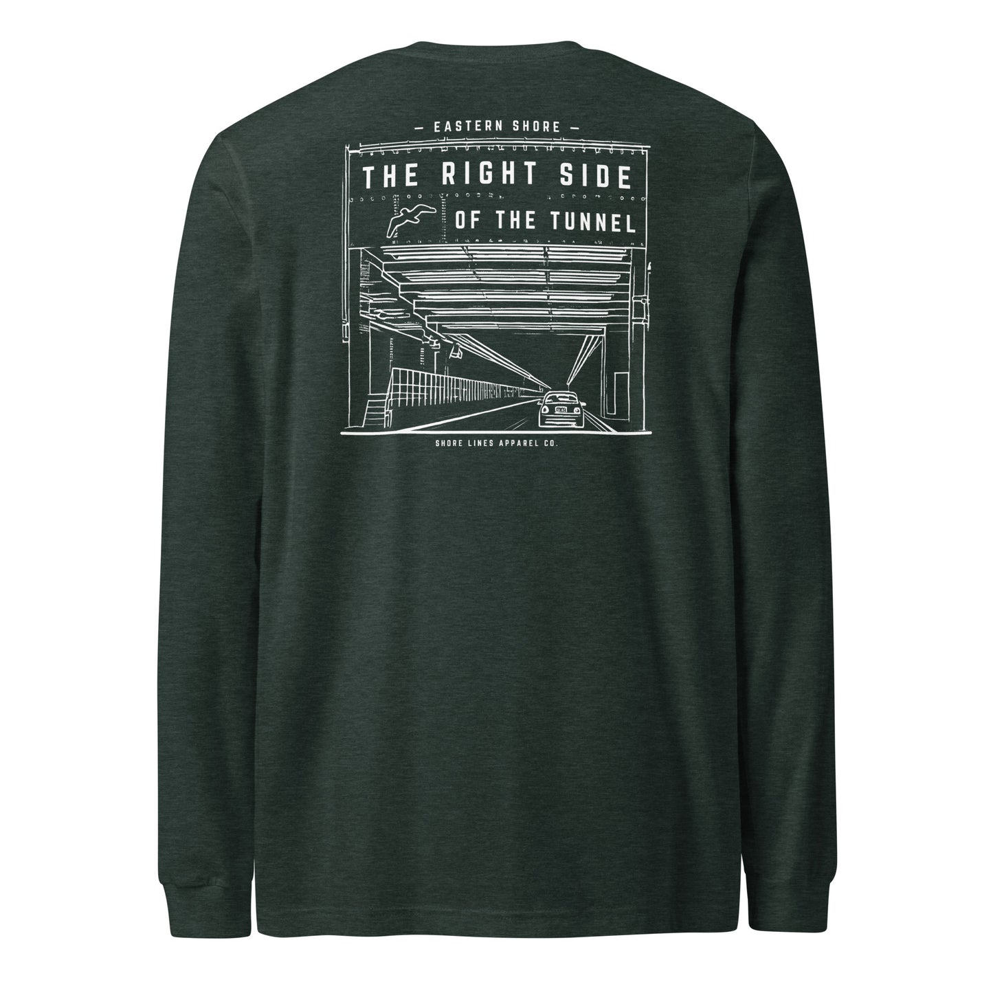 The Right Side CBBT | Long Sleeve-forest-Shore Lines Apparel Co.