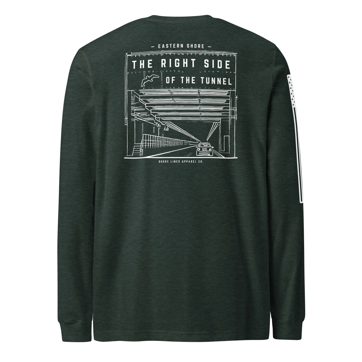 The Right Side CBBT | Long Sleeve P-forest-Shore Lines Apparel Co.