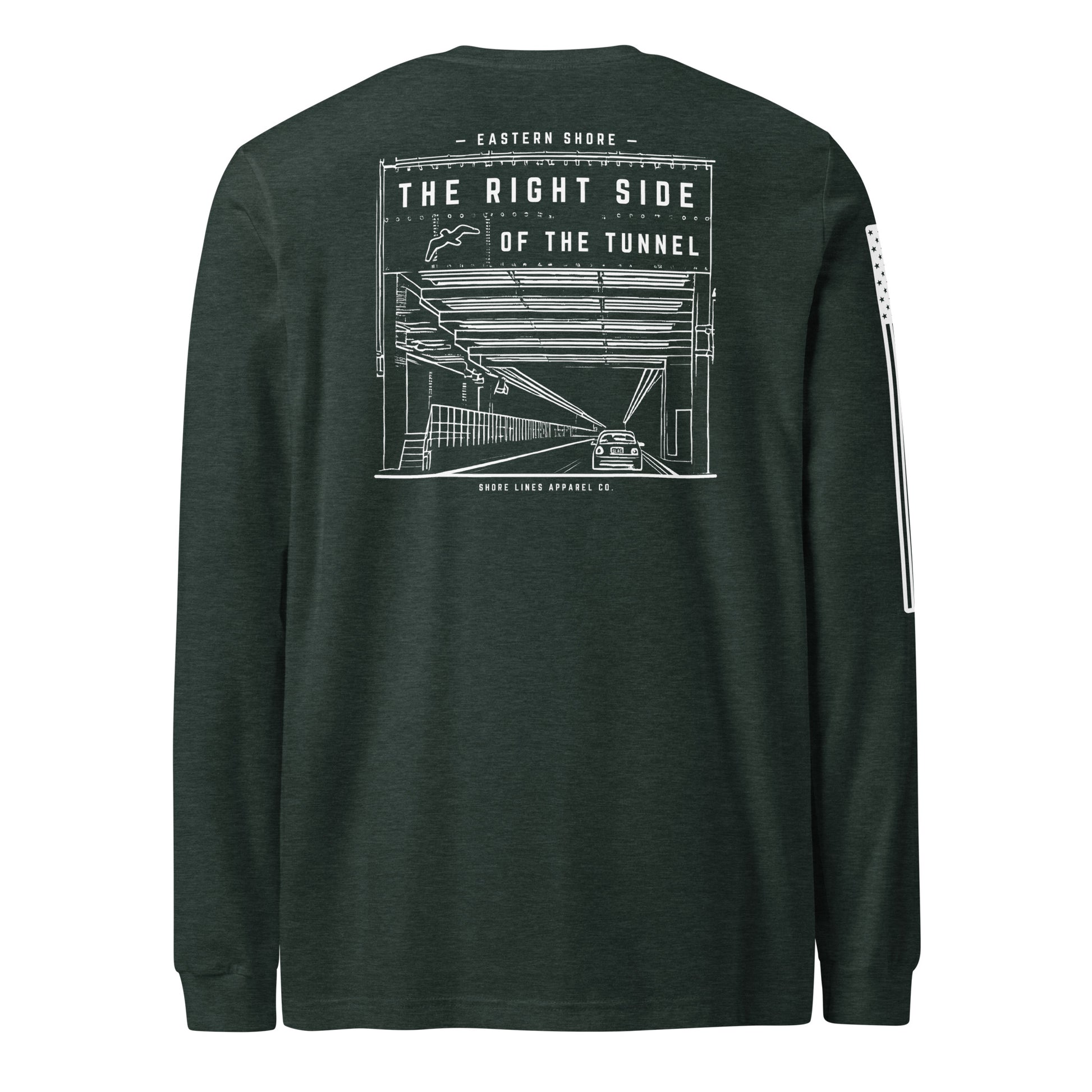 The Right Side CBBT | Long Sleeve P-forest-Shore Lines Apparel Co.