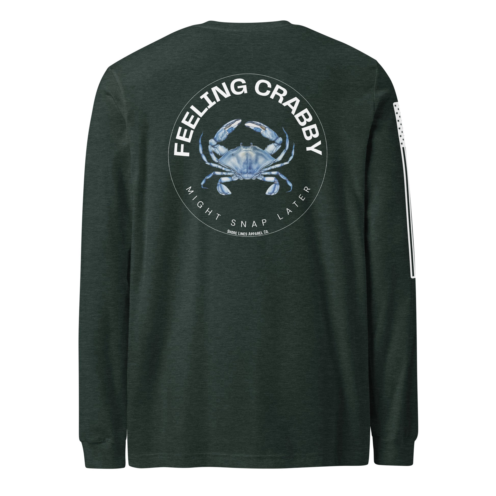 Feeling Crabby | Long Sleeve P-forest-Shore Lines Apparel Co.