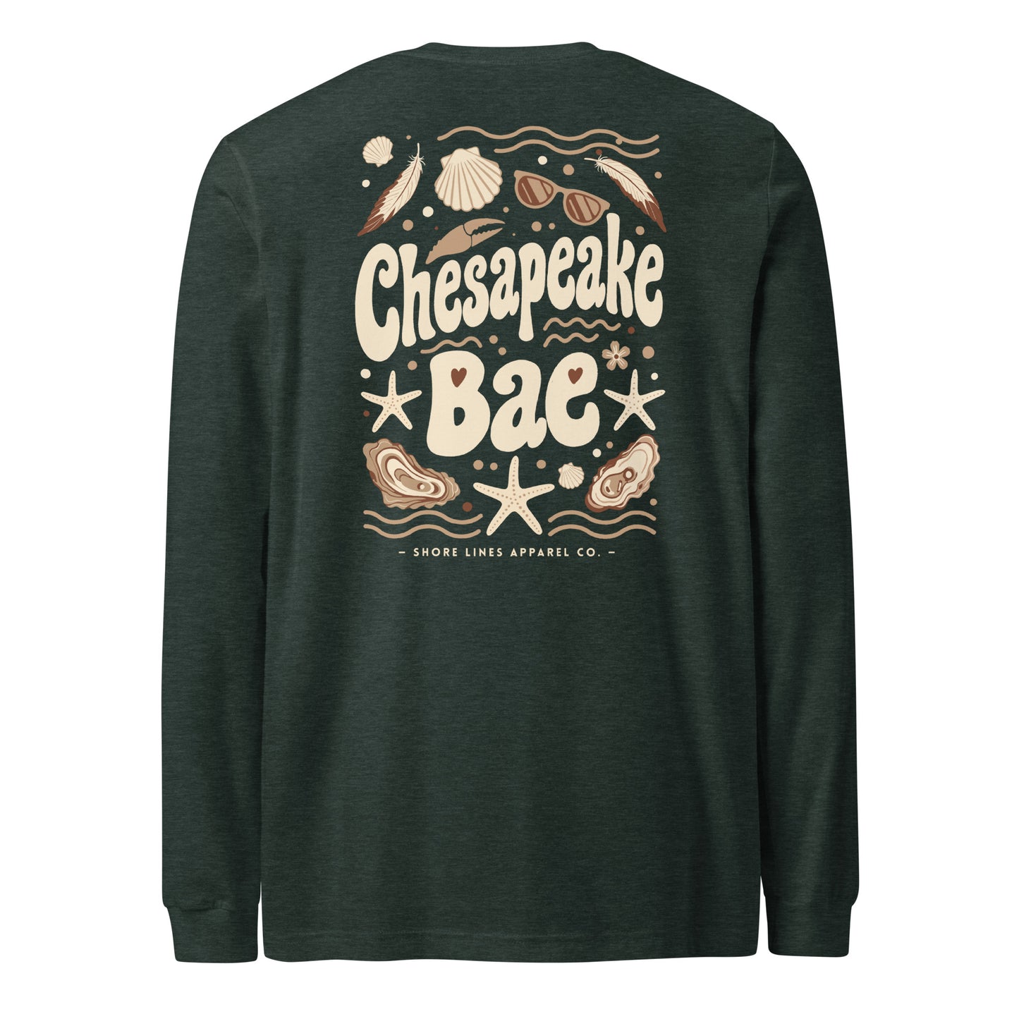 Chesapeake Bae | Long Sleeve-forest-Shore Lines Apparel Co.™