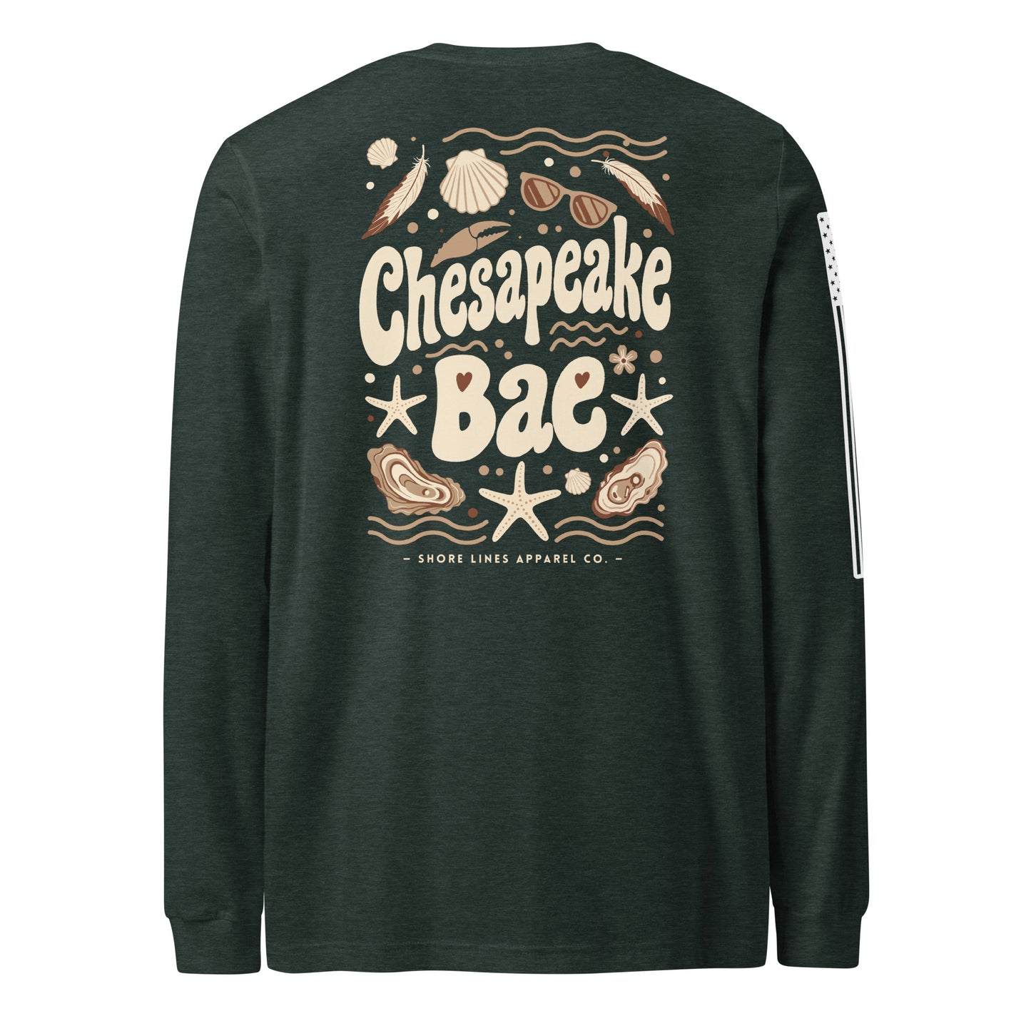 Chesapeake Bae | Long Sleeve P-forest-Shore Lines Apparel Co.™