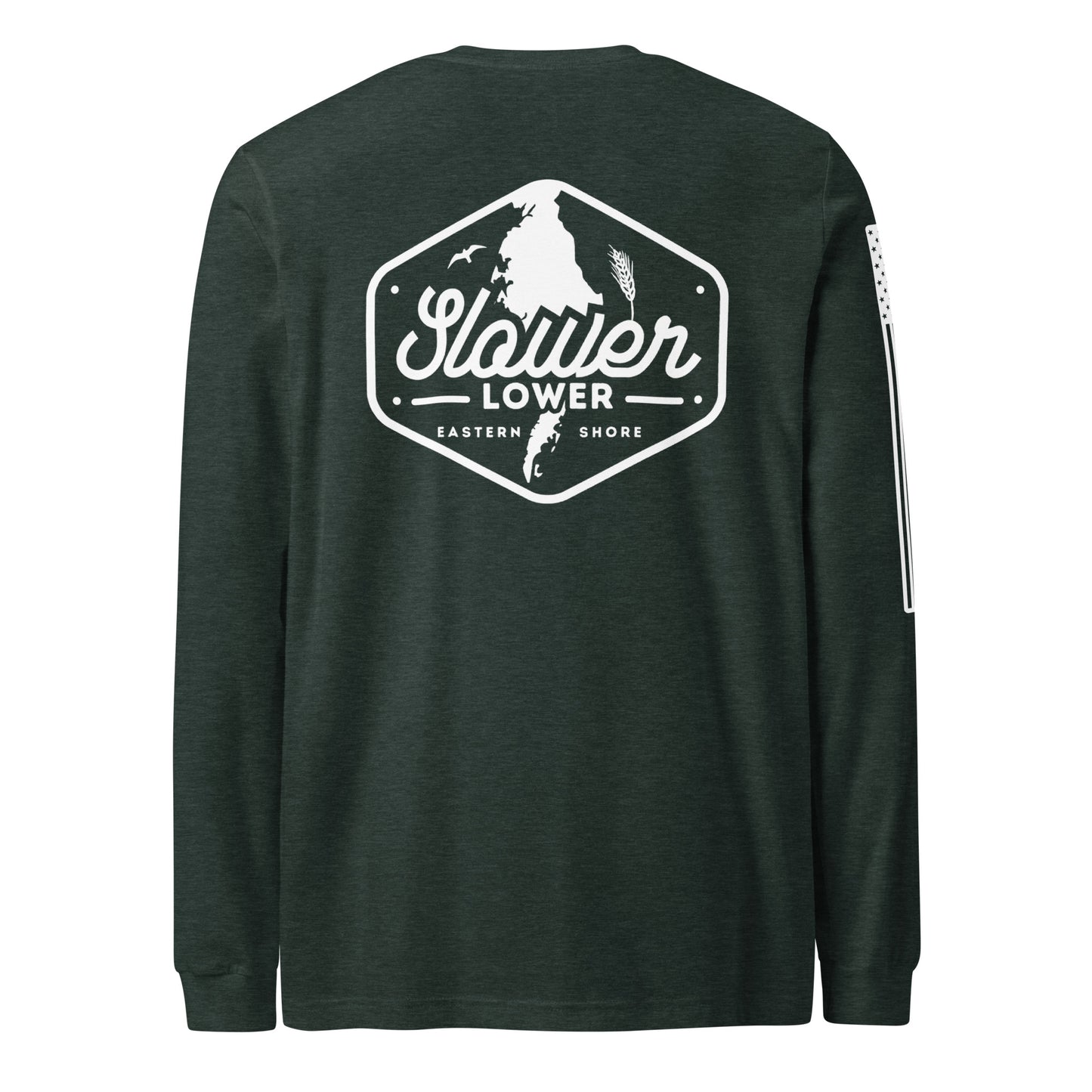 Slower Lower | Long Sleeve P-forest-Shore Lines Apparel Co.™
