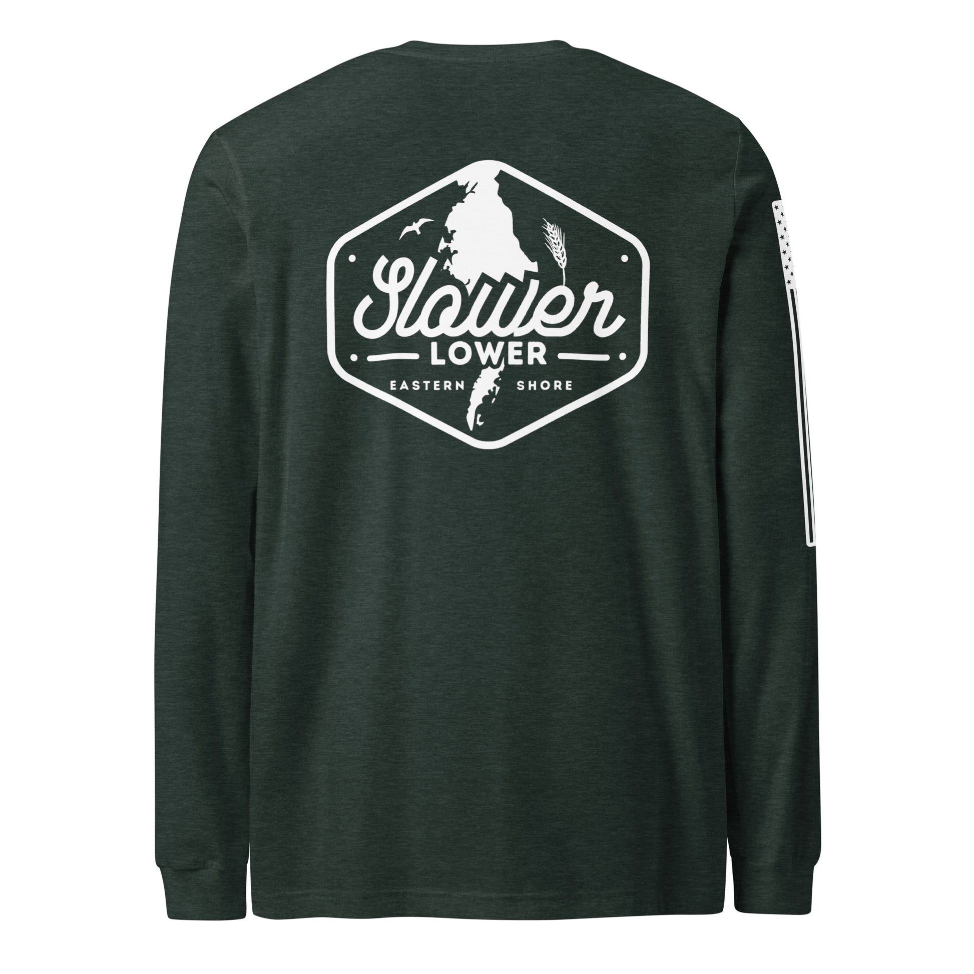 Slower Lower | Long Sleeve P-forest-Shore Lines Apparel Co.™