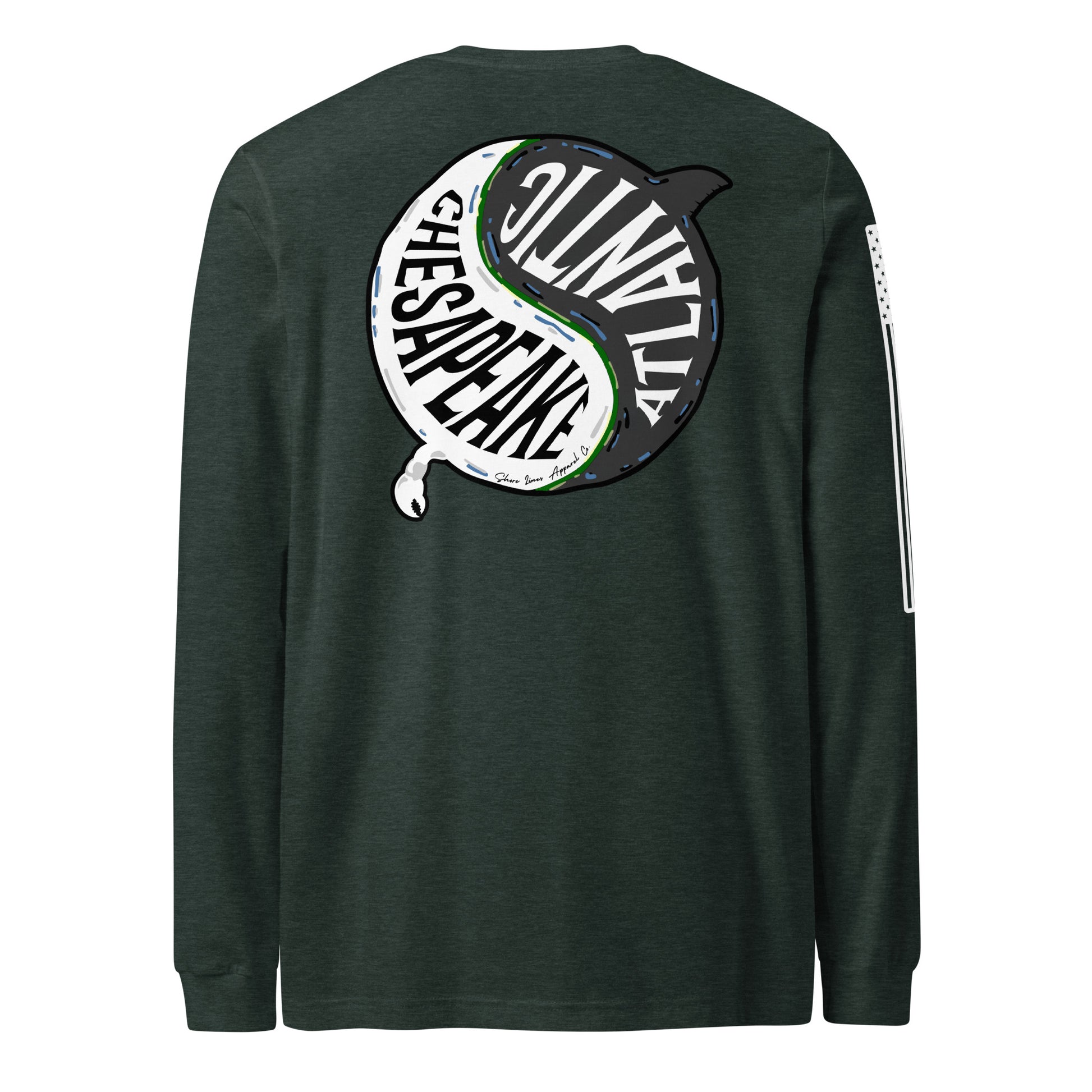 Chesapeake Atlantic | Long Sleeve P-forest-Shore Lines Apparel Co.™