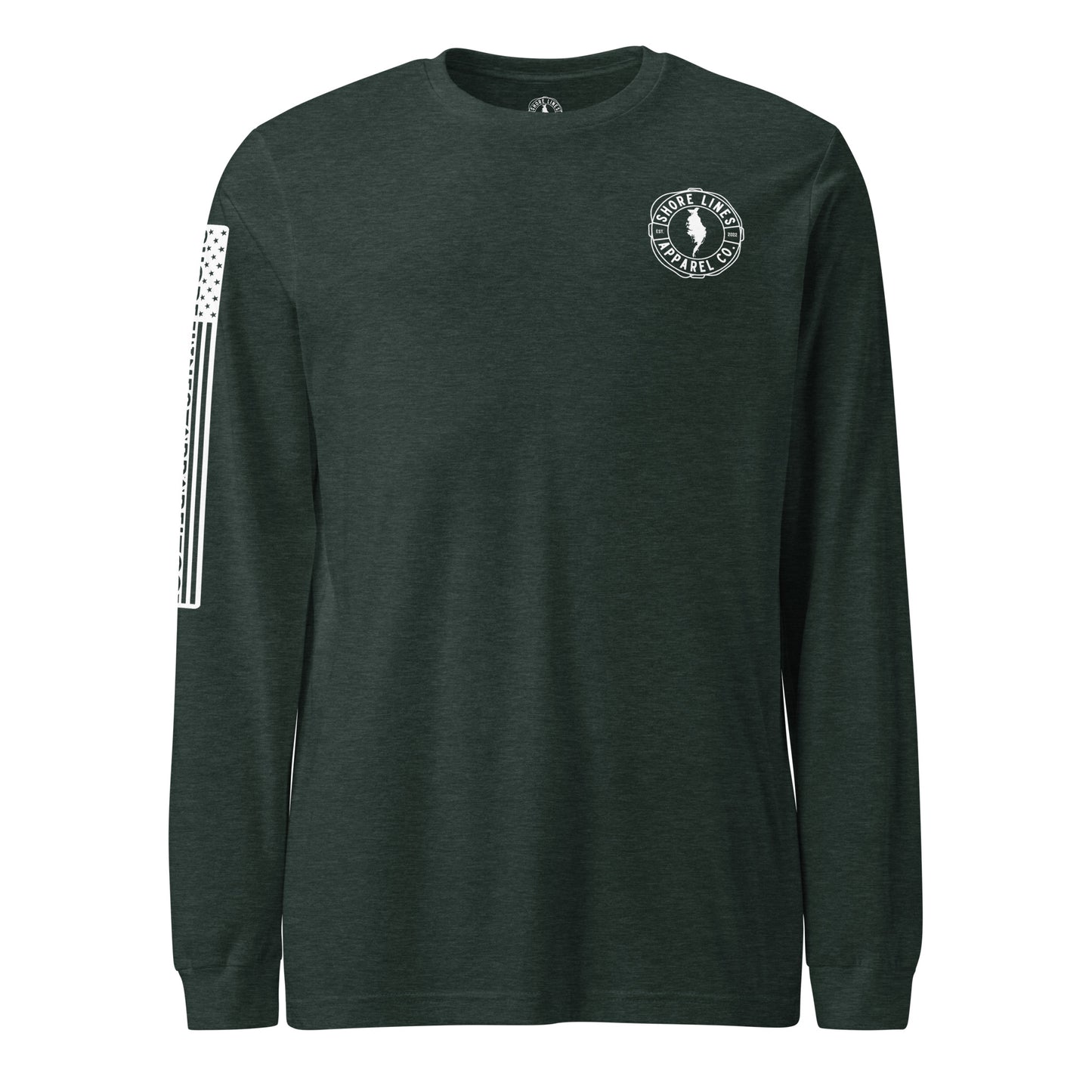 Shore Lines Retro | Long Sleeve P-forest-Shore Lines Apparel Co.
