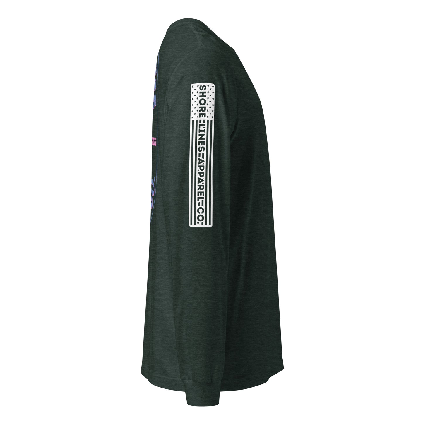 Shore Lines Retro | Long Sleeve-forest-Shore Lines Apparel Co.