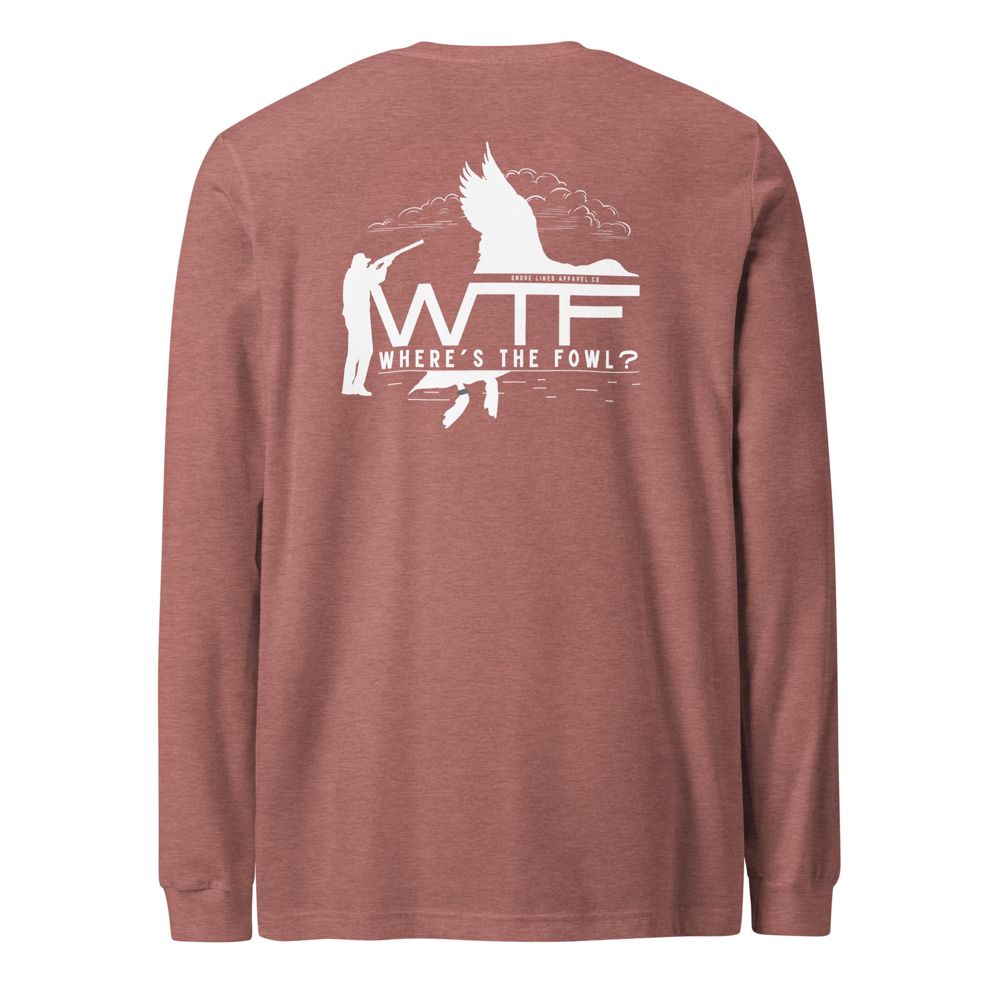 Where's The Fowl | Core LS-mauve-Shore Lines Apparel Co.