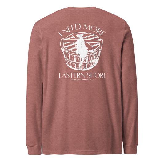 Need More Eastern Shore | Core LS-mauve-Shore Lines Apparel Co.