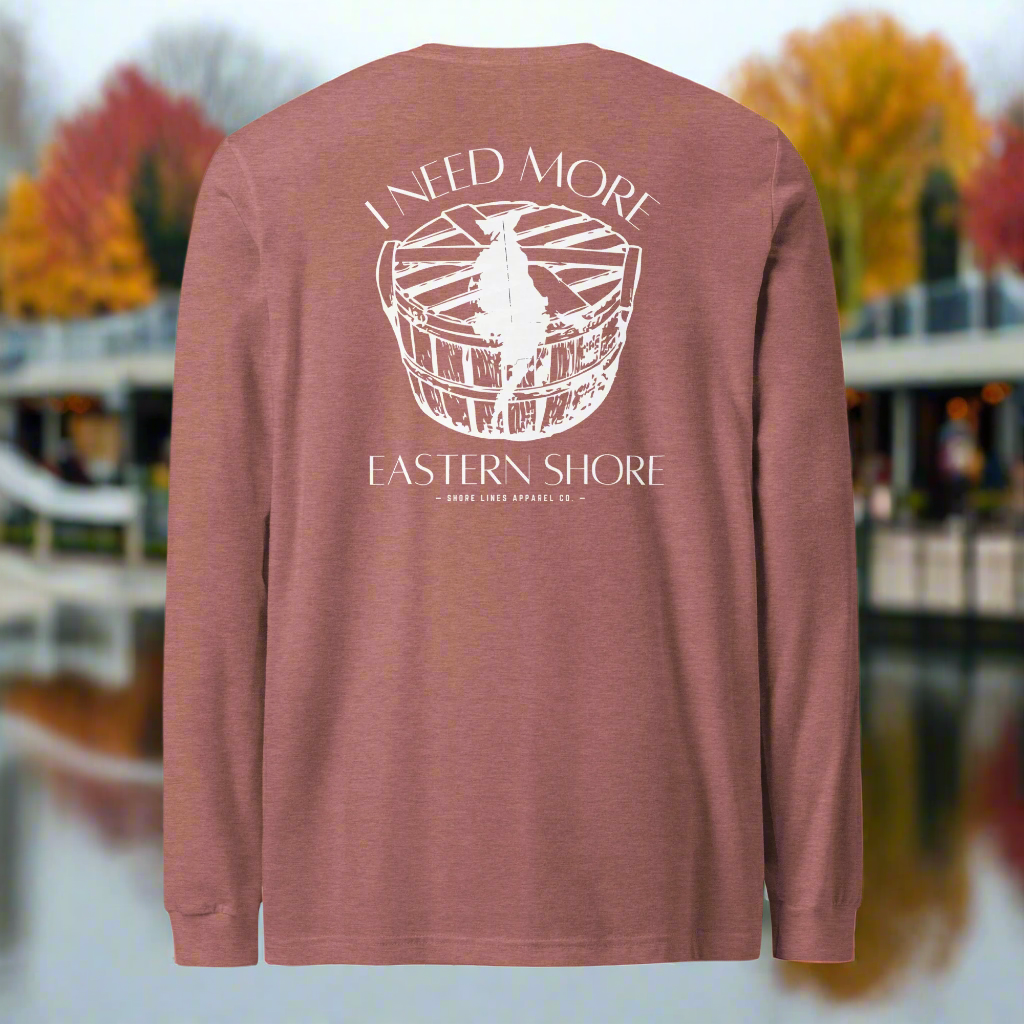 Need More Eastern Shore | Core LS-mauve-Shore Lines Apparel Co.