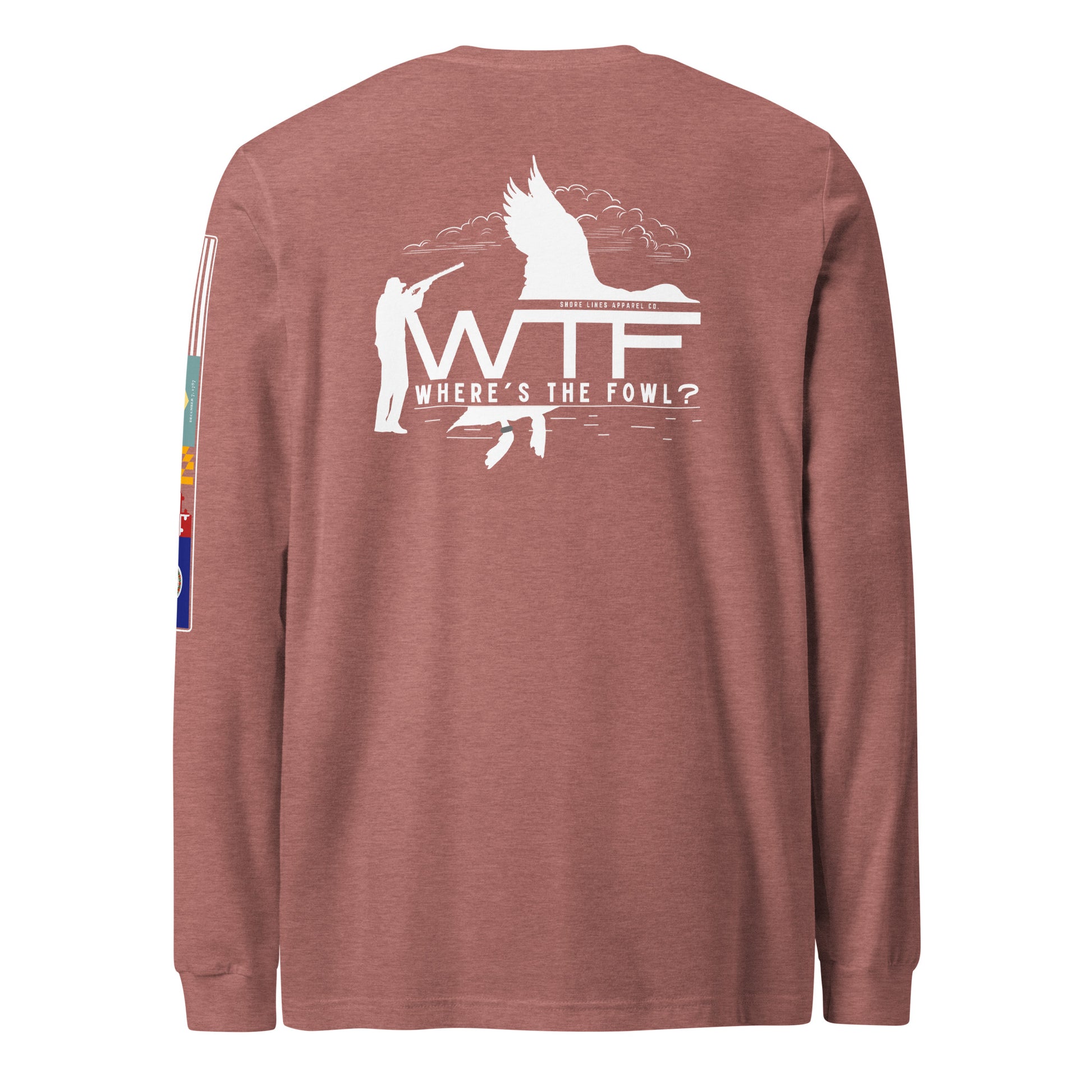 Where's The Fowl | Core LS P-mauve-Shore Lines Apparel Co.