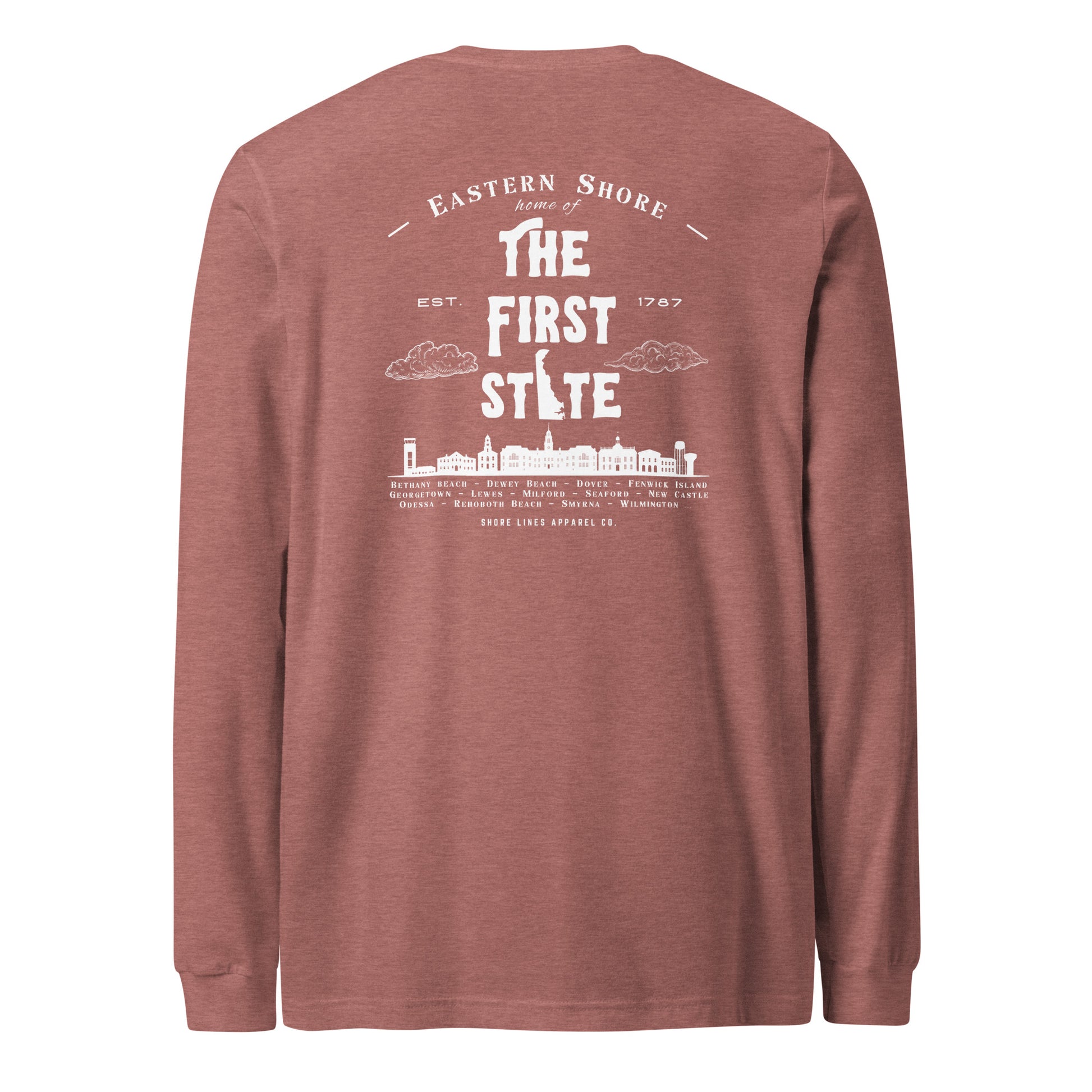 The First State | Core LS-mauve-Shore Lines Apparel Co.