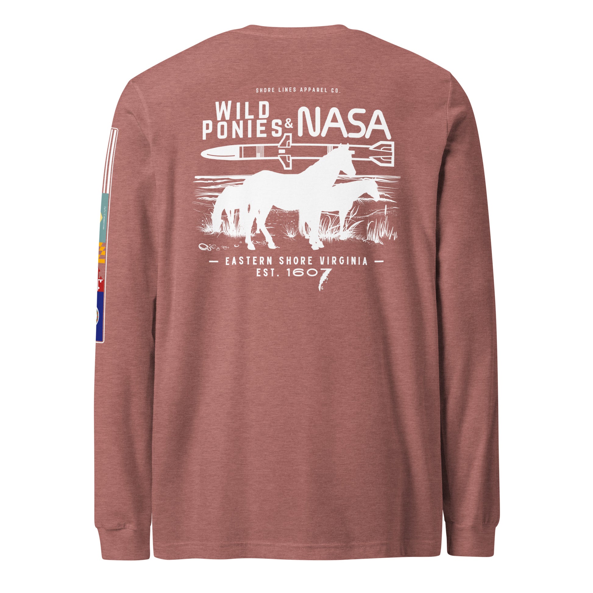 Wild Ponies and NASA | Core LS P-mauve-Shore Lines Apparel Co.