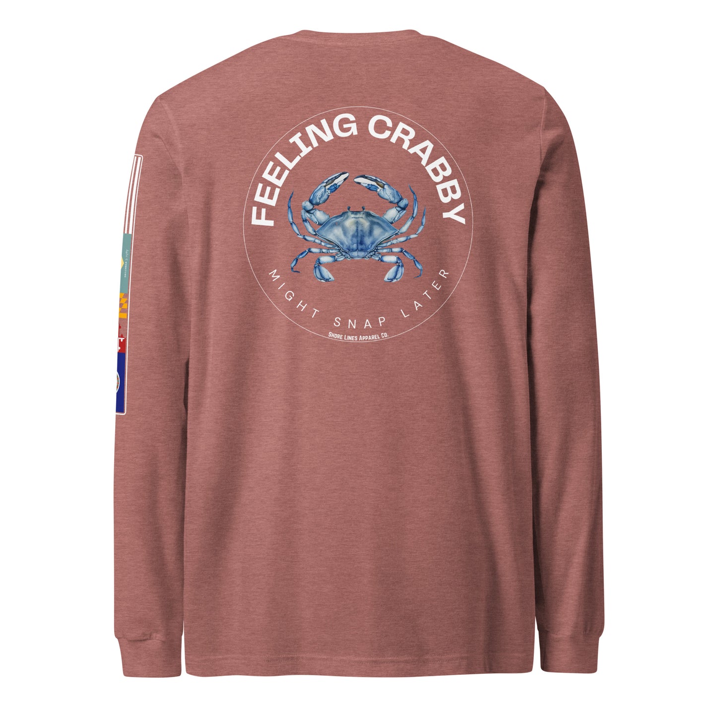 Feeling Crabby | Core LS P-mauve-Shore Lines Apparel Co.