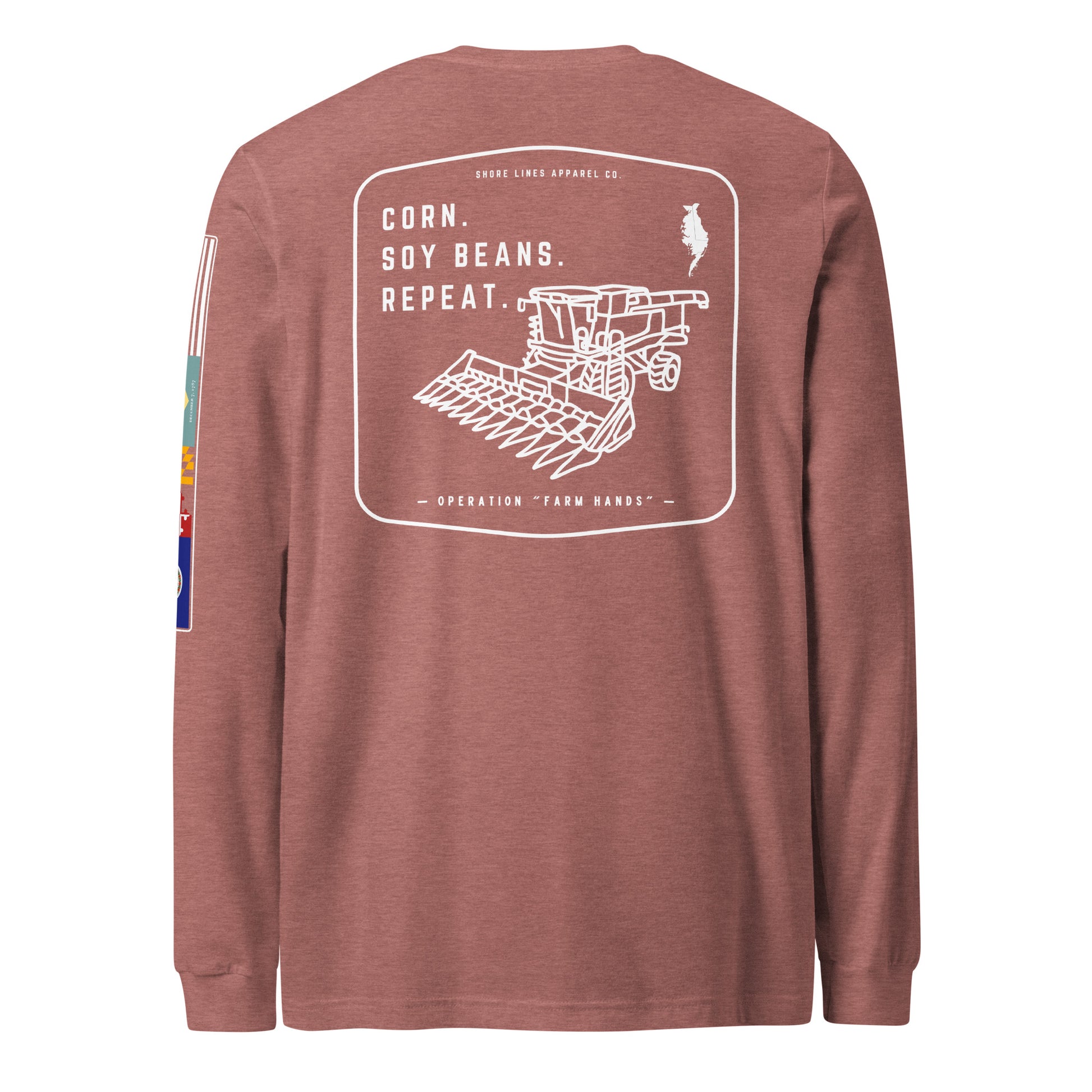 Operation Farm Hands | Core LS P-mauve-Shore Lines Apparel Co.