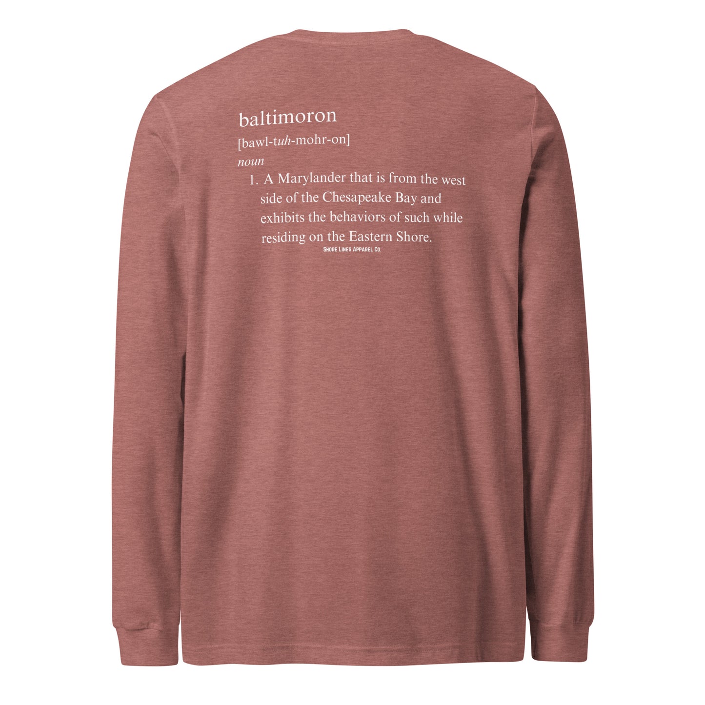 Baltimoron | Core LS-mauve-Shore Lines Apparel Co.