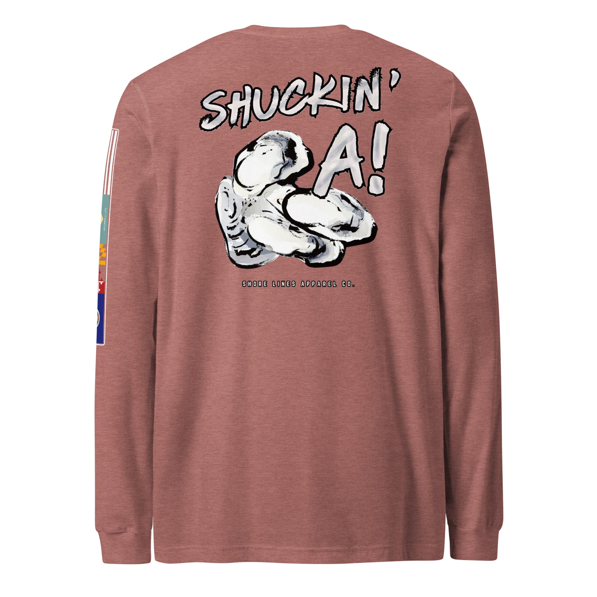 Shuckin A | Core LS P-mauve-Shore Lines Apparel Co.