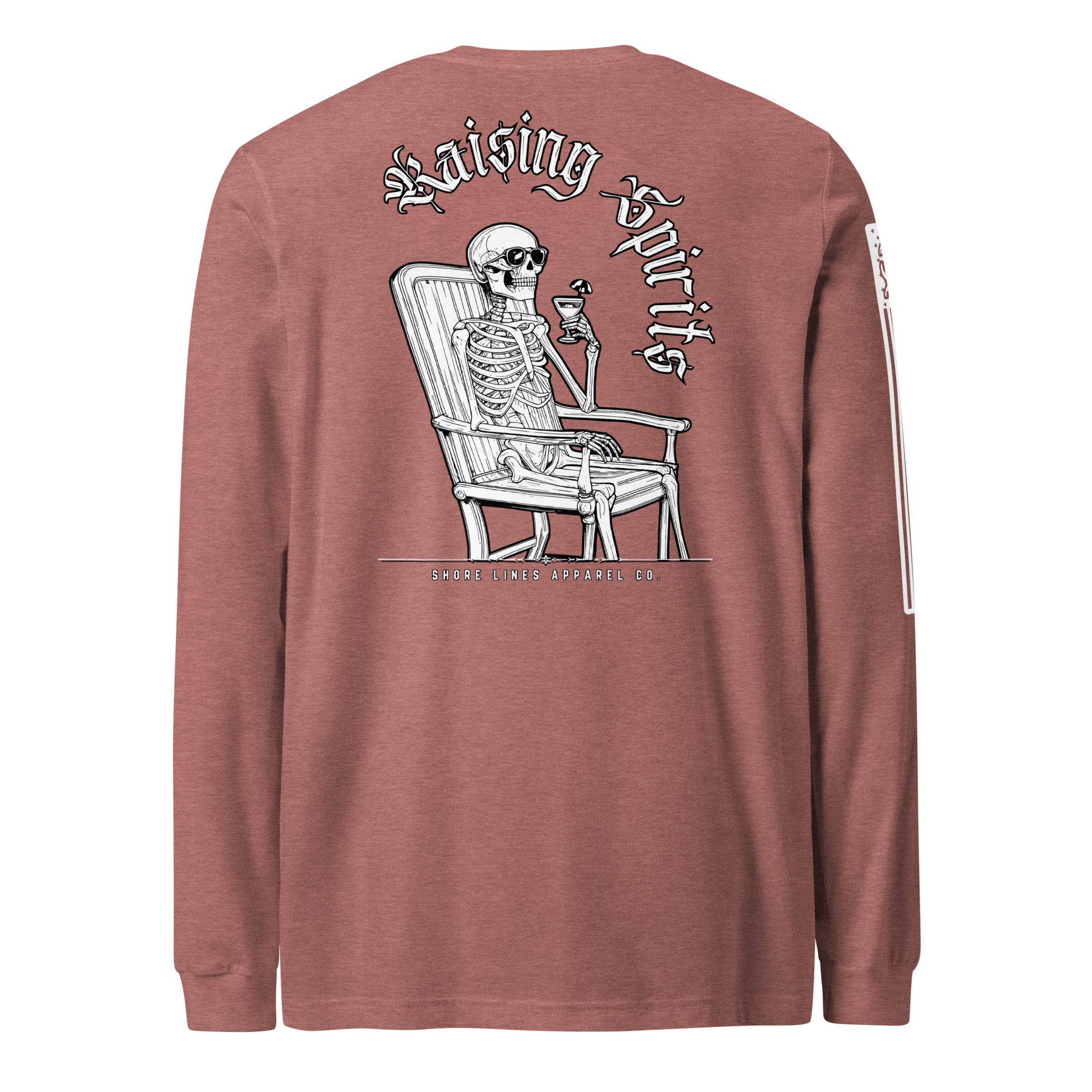 Raising Spirits | Long Sleeve P-mauve-Shore Lines Apparel Co.