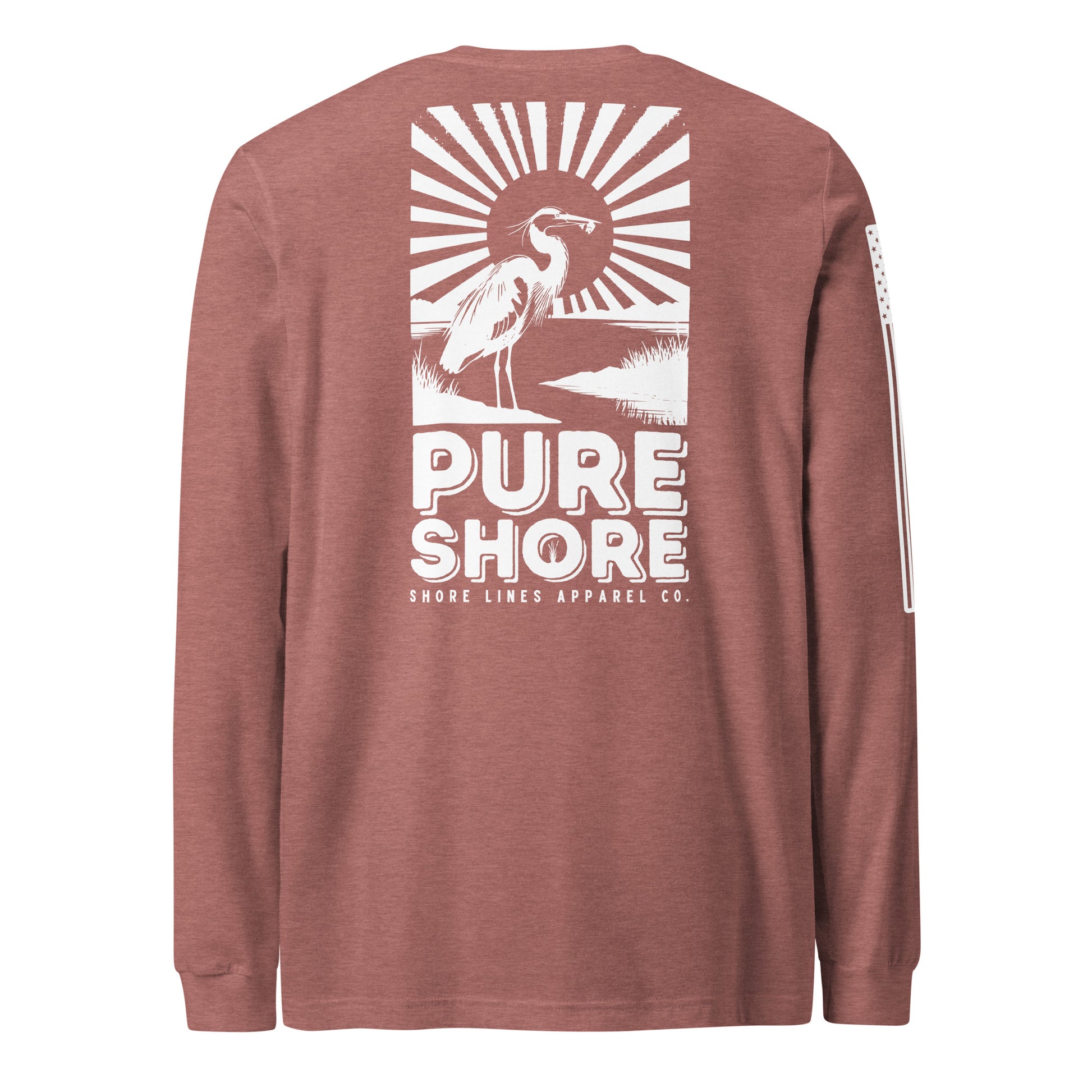 Pure Shore | Long Sleeve P-mauve-Shore Lines Apparel Co.