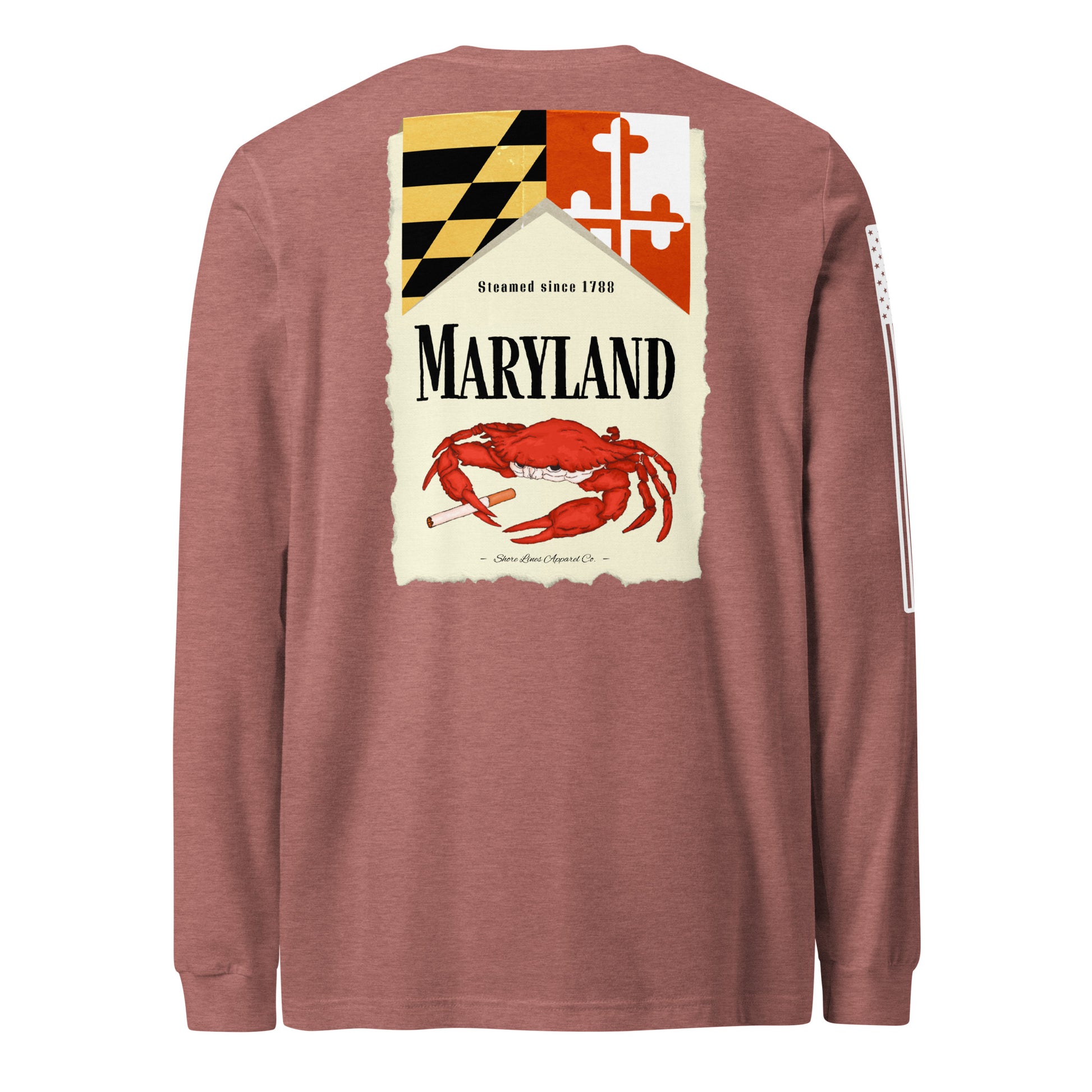 Maryland | Long Sleeve P-mauve-Shore Lines Apparel Co.