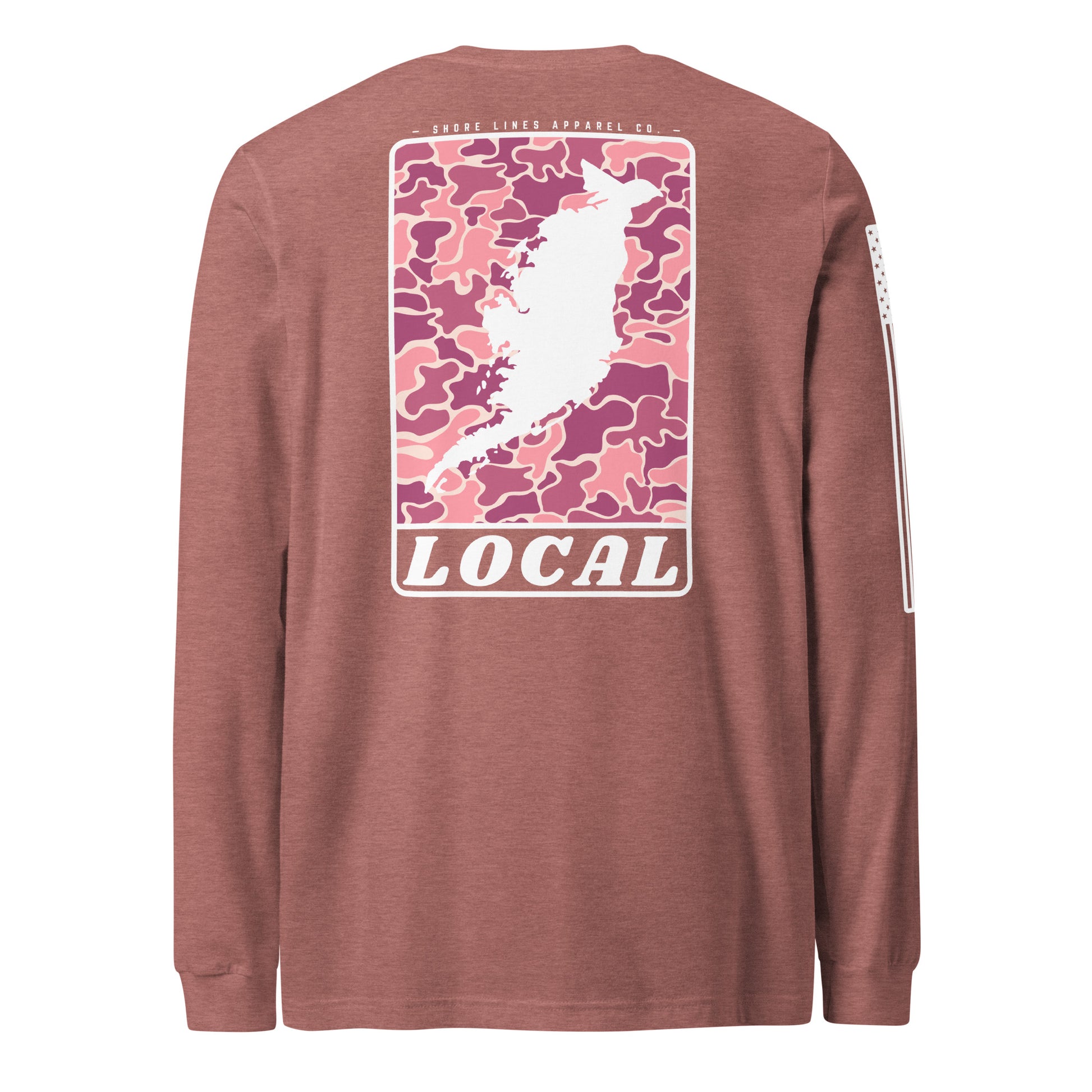 LOCAL (pink) | Long Sleeve P-mauve-Shore Lines Apparel Co.