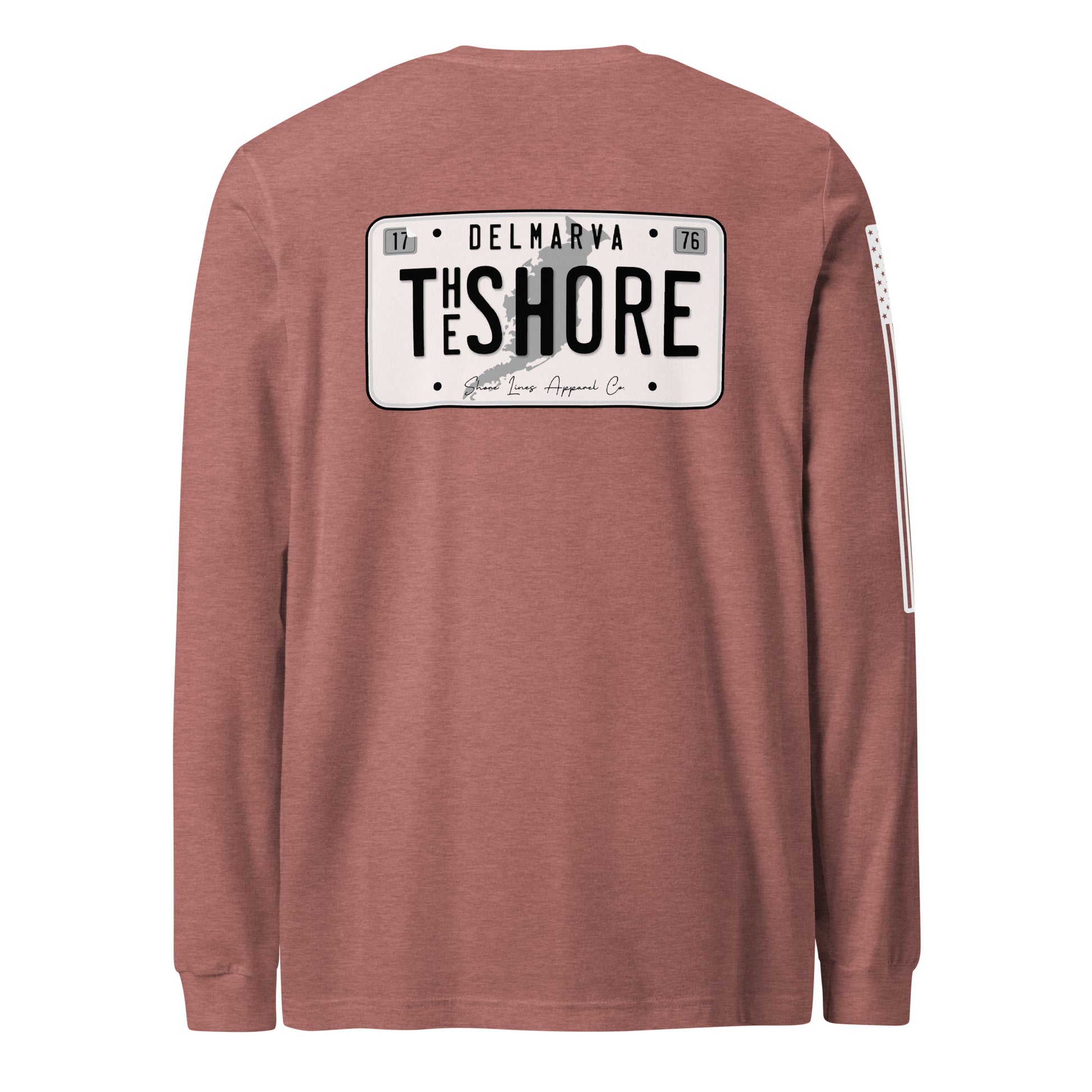 License Plate | Long Sleeve P-mauve-Shore Lines Apparel Co.