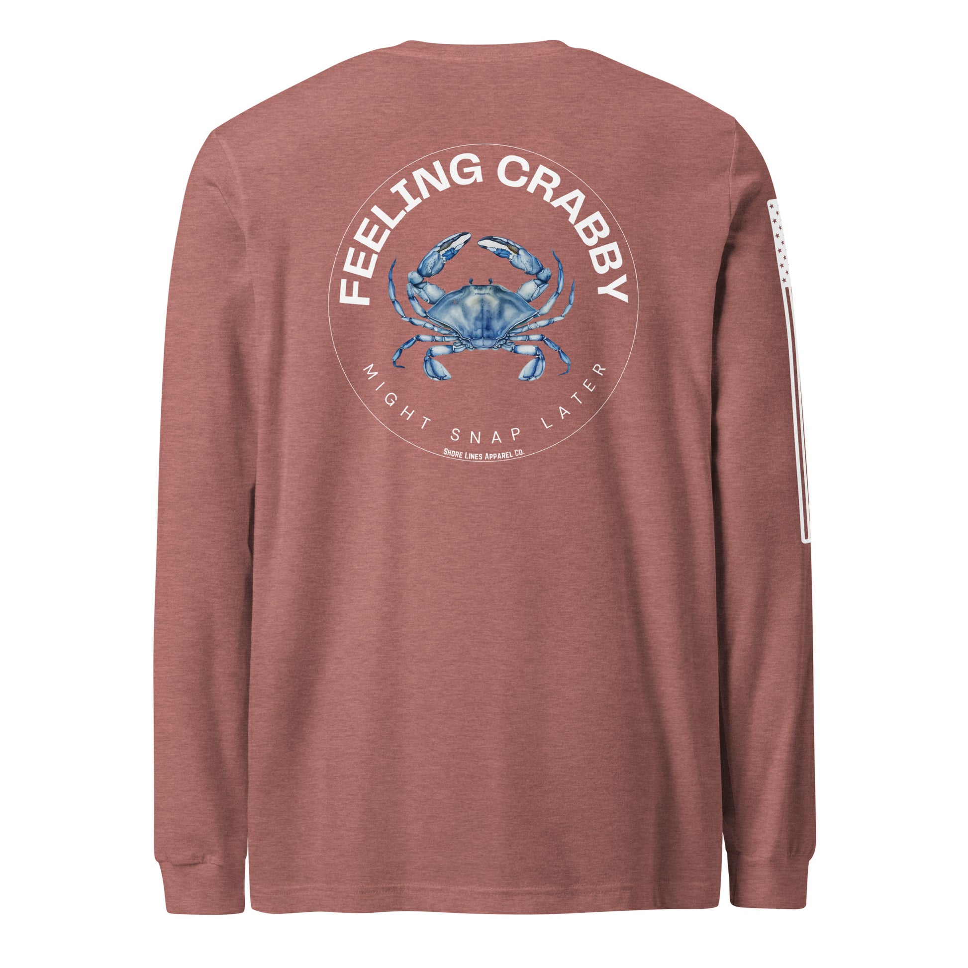 Feeling Crabby | Long Sleeve P-mauve-Shore Lines Apparel Co.