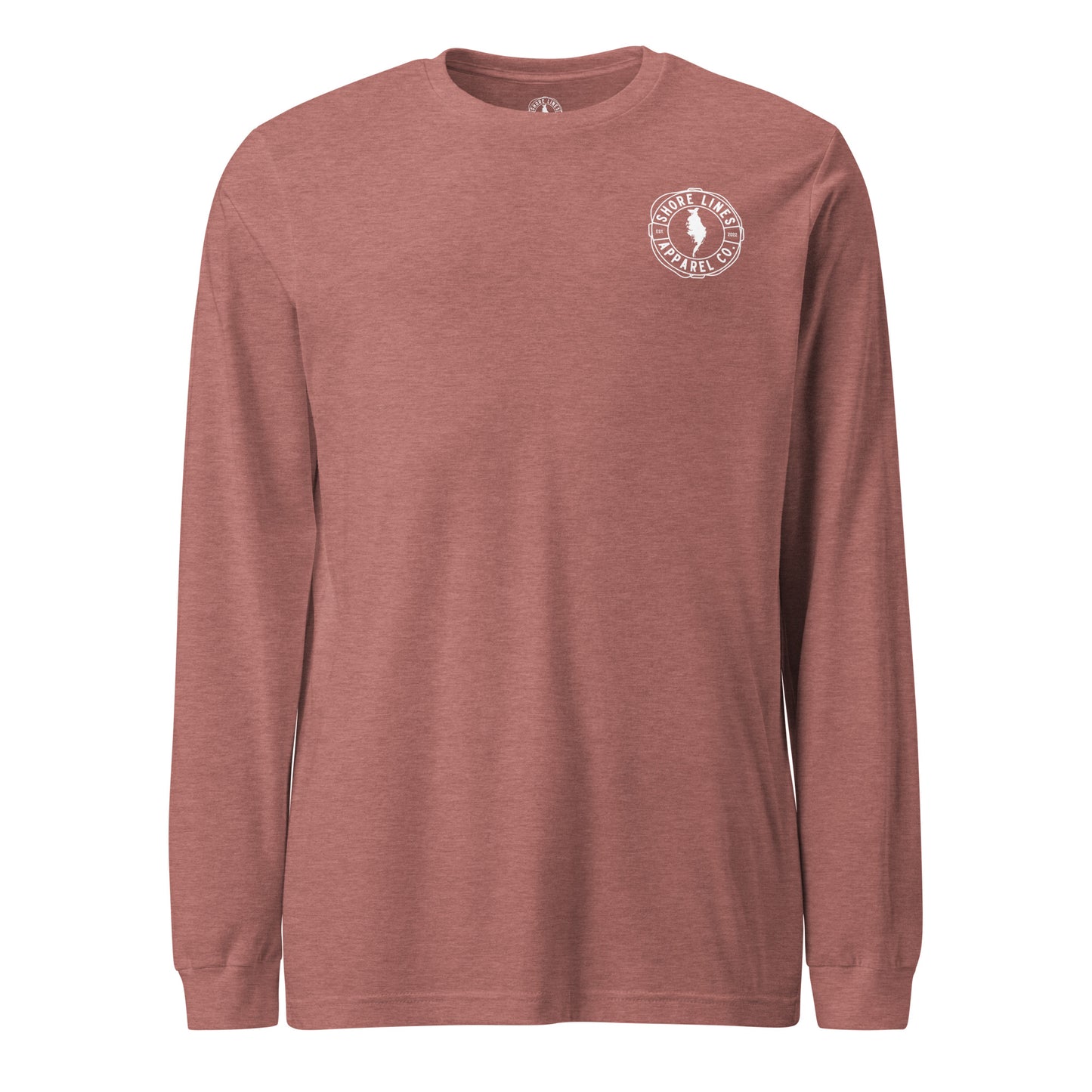 Born Free Raised at Sea | Core LS-mauve-Shore Lines Apparel Co.