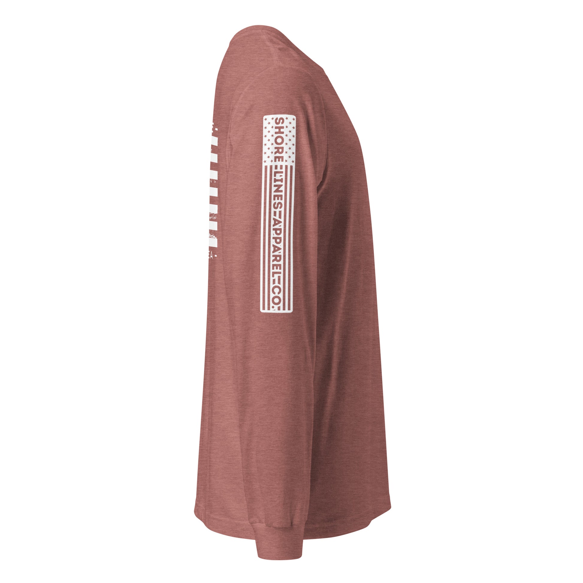 Born Free Raised at Sea | Long Sleeve P-mauve-Shore Lines Apparel Co.