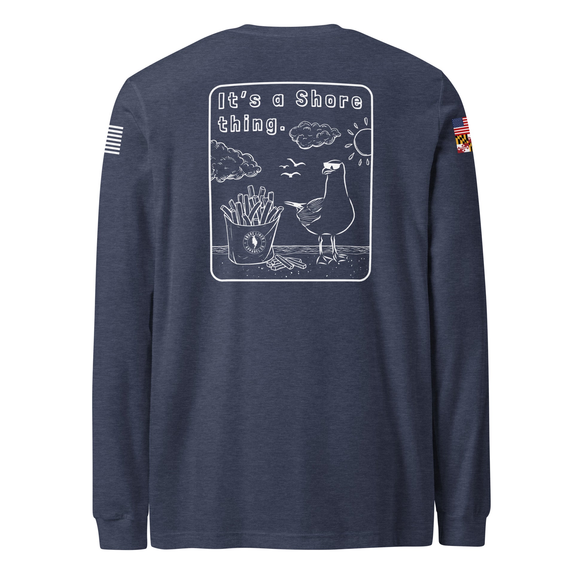 A Shore Thing | Core LS P-navy-Shore Lines Apparel Co.