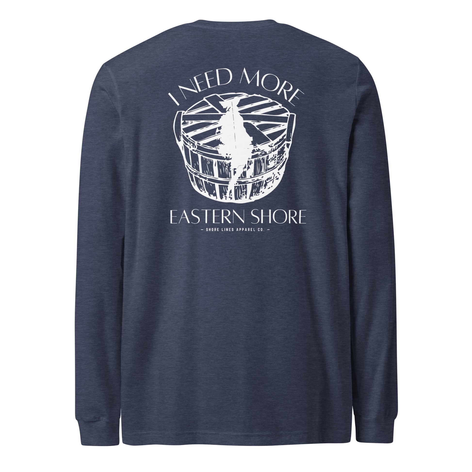 Need More Eastern Shore | Core LS-navy-Shore Lines Apparel Co.