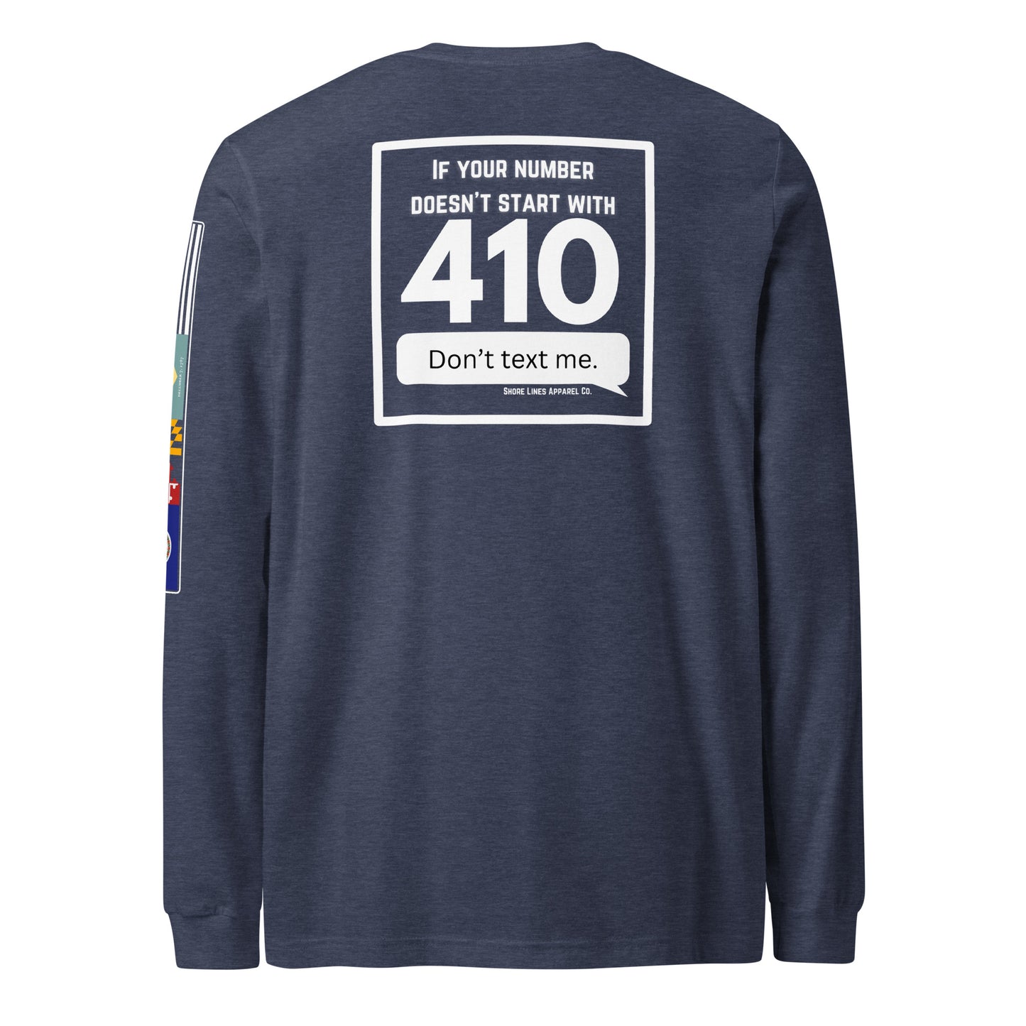 410 Area Code | Core LS P-navy-Shore Lines Apparel Co.