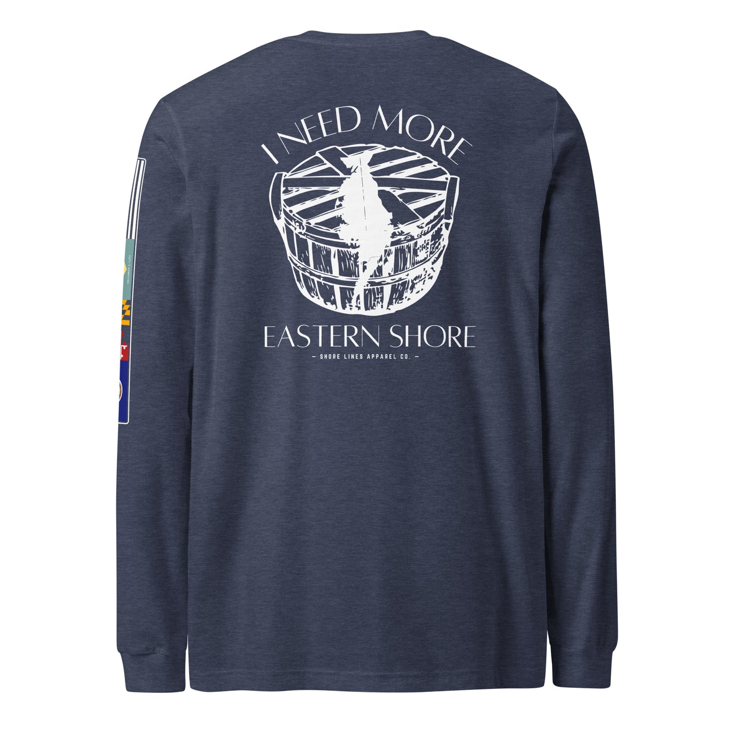 Need More Eastern Shore | Core LS P-navy-Shore Lines Apparel Co.