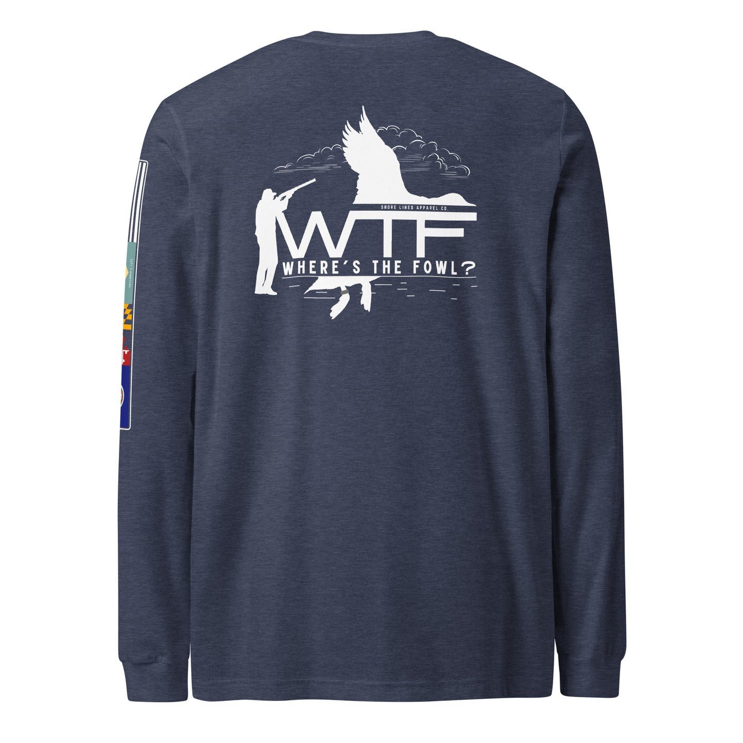 Where's The Fowl | Core LS P-navy-Shore Lines Apparel Co.