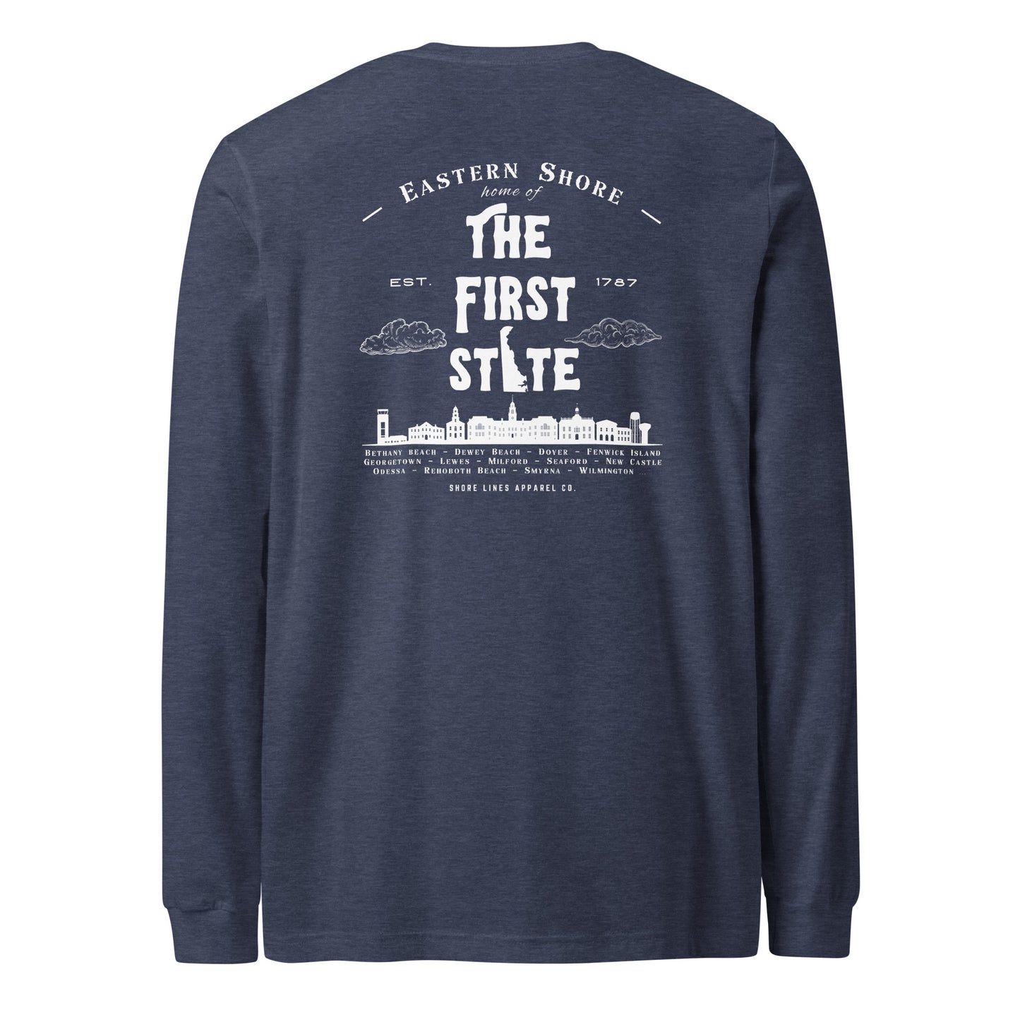 The First State | Core LS-navy-Shore Lines Apparel Co.