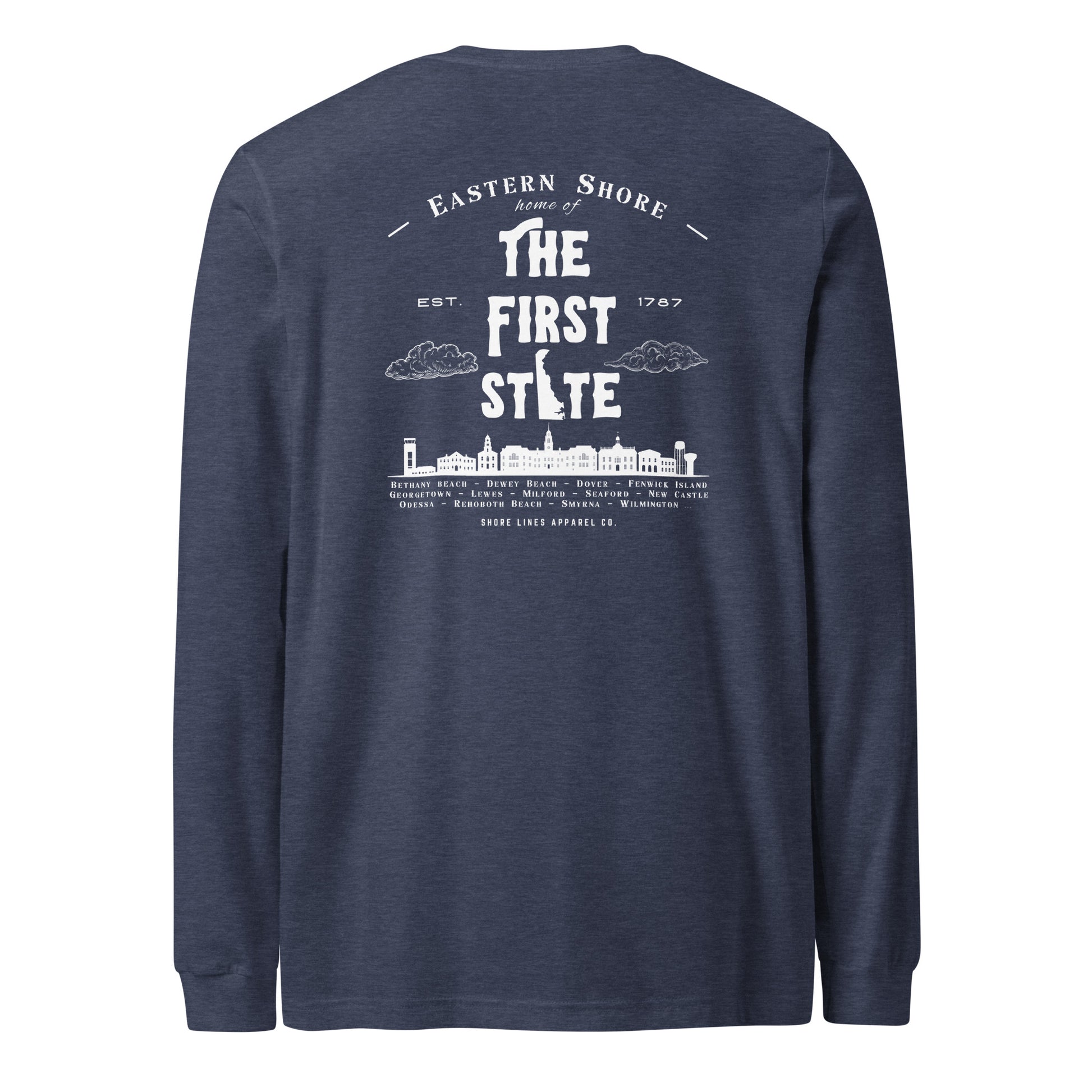 The First State | Core LS-navy-Shore Lines Apparel Co.