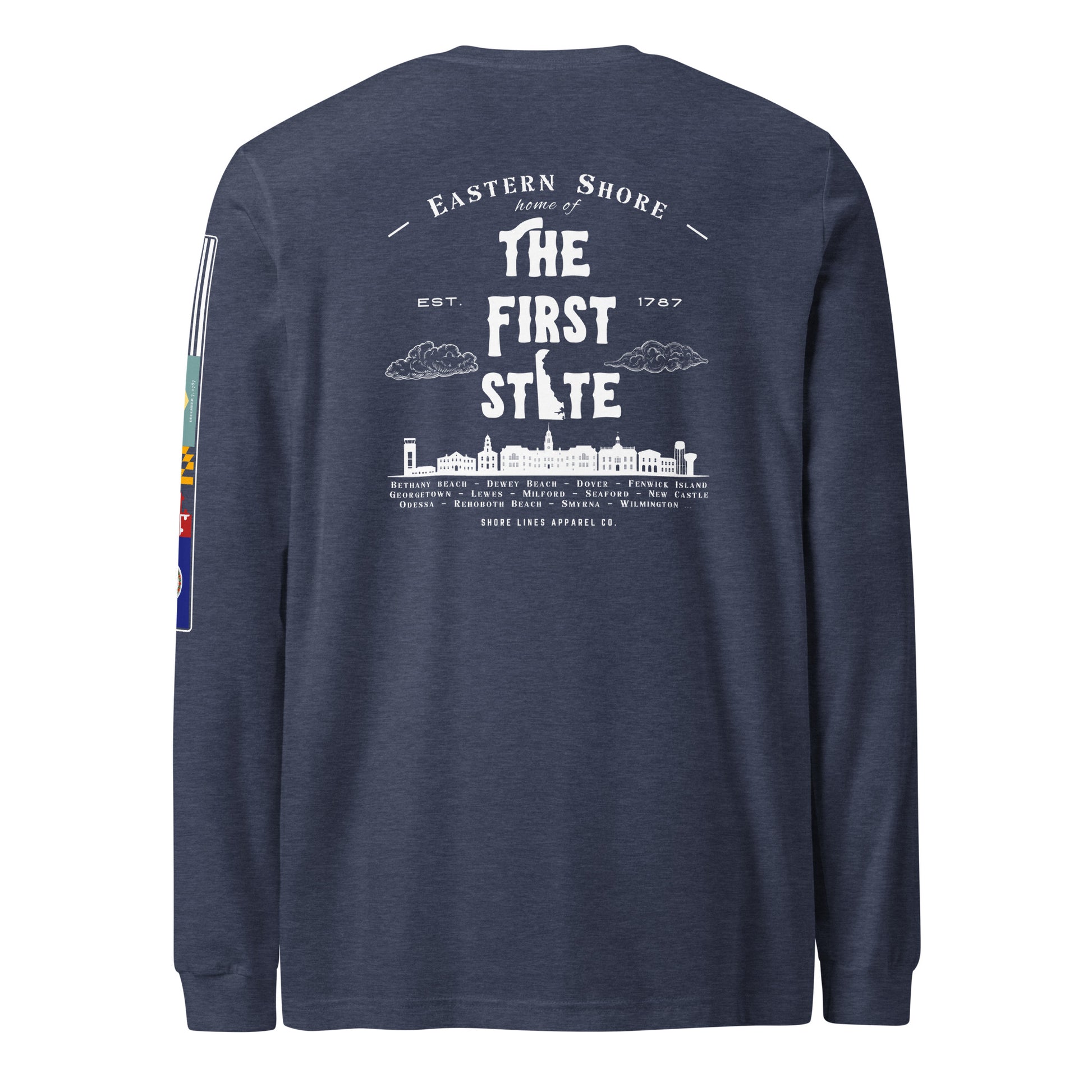 The First State | Core LS P-navy-Shore Lines Apparel Co.