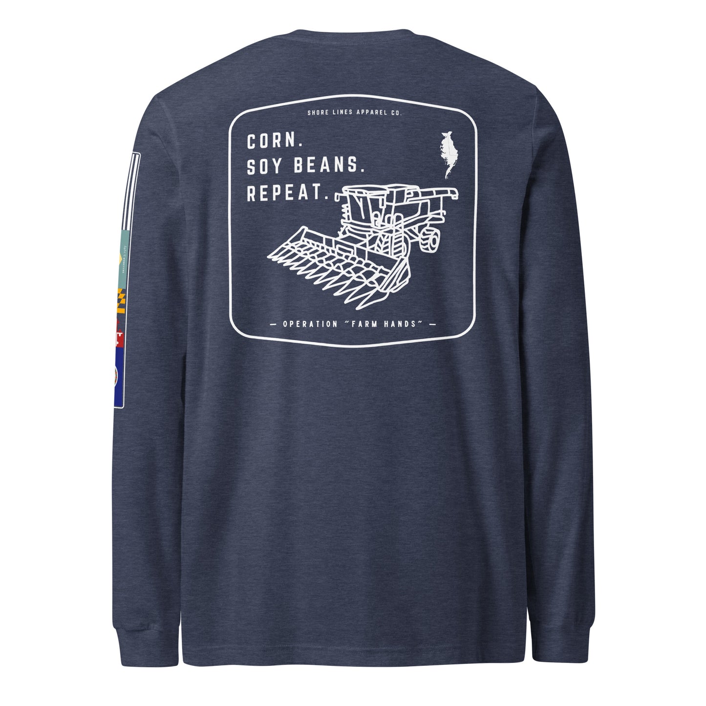 Operation Farm Hands | Core LS P-navy-Shore Lines Apparel Co.