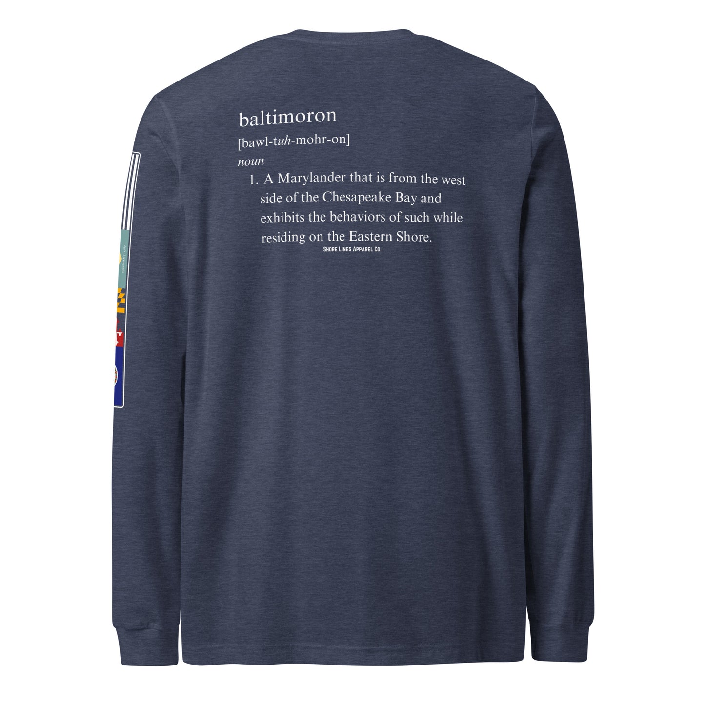 Baltimoron | Core LS P-navy-Shore Lines Apparel Co.