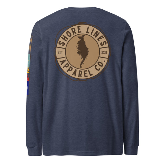 Shore Lines™ Espresso | Core LS P-navy-Shore Lines Apparel Co.