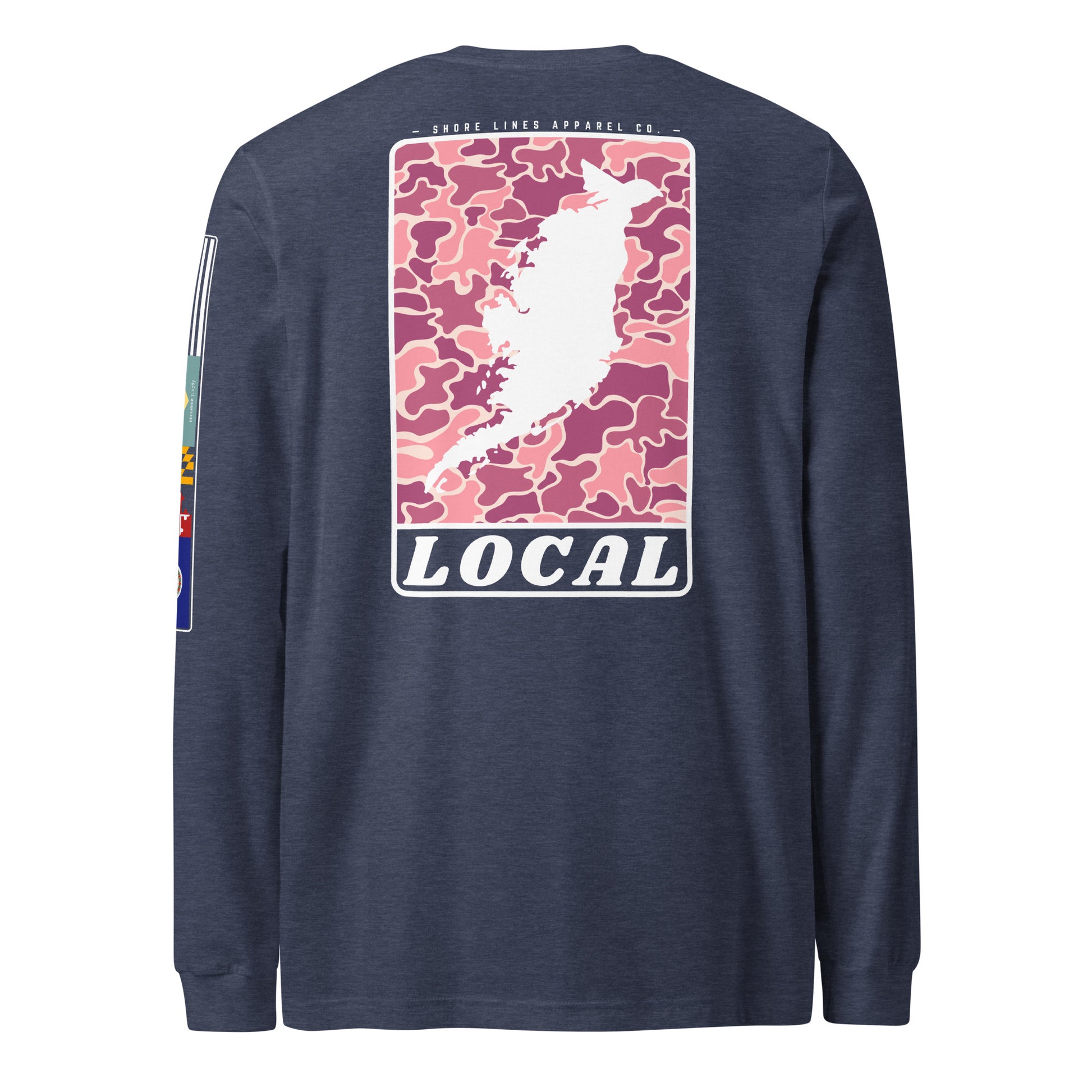 LOCAL (pink) | Core LS P-navy-Shore Lines Apparel Co.