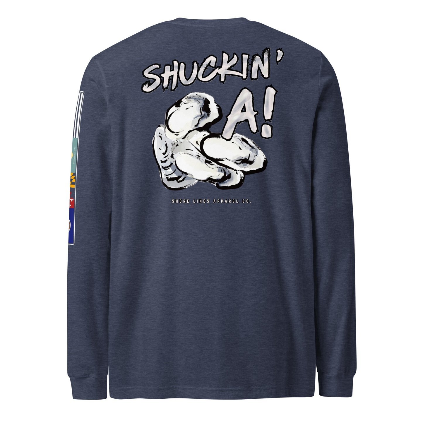 Shuckin A | Core LS P-navy-Shore Lines Apparel Co.