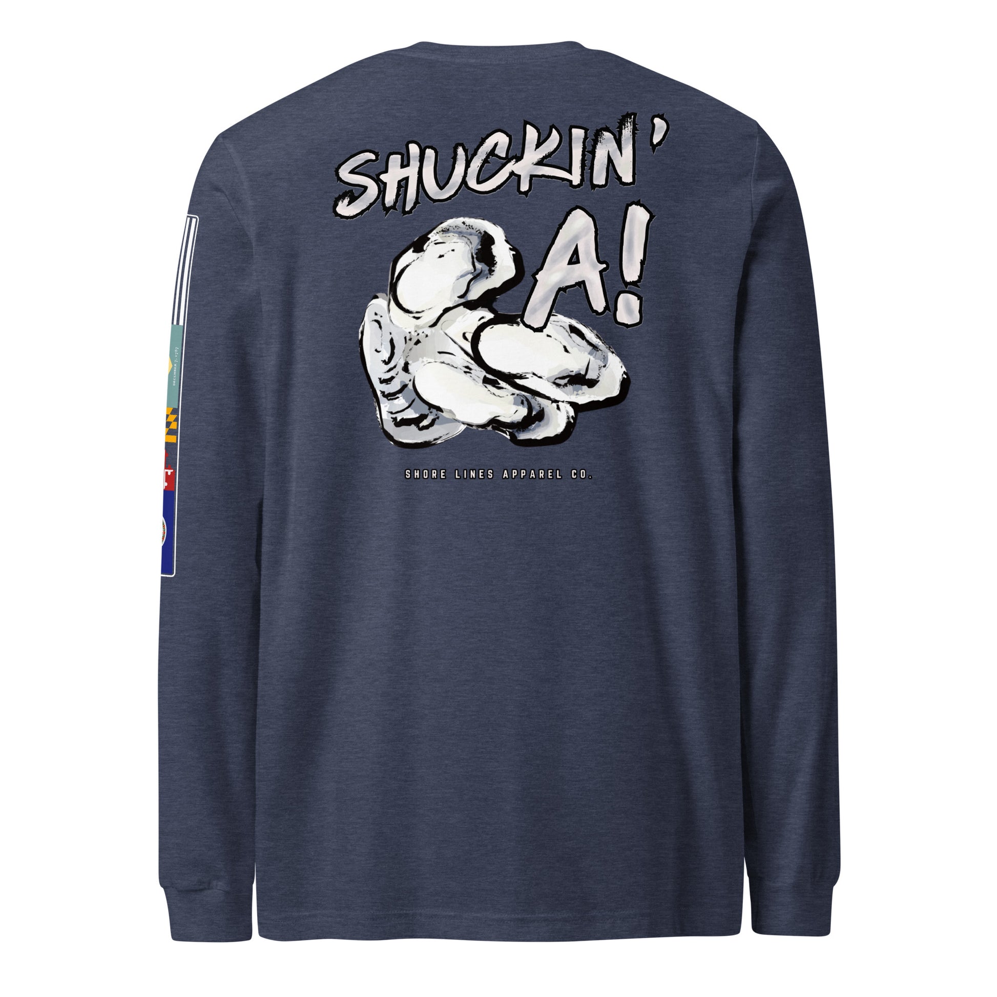 Shuckin A | Core LS P-navy-Shore Lines Apparel Co.